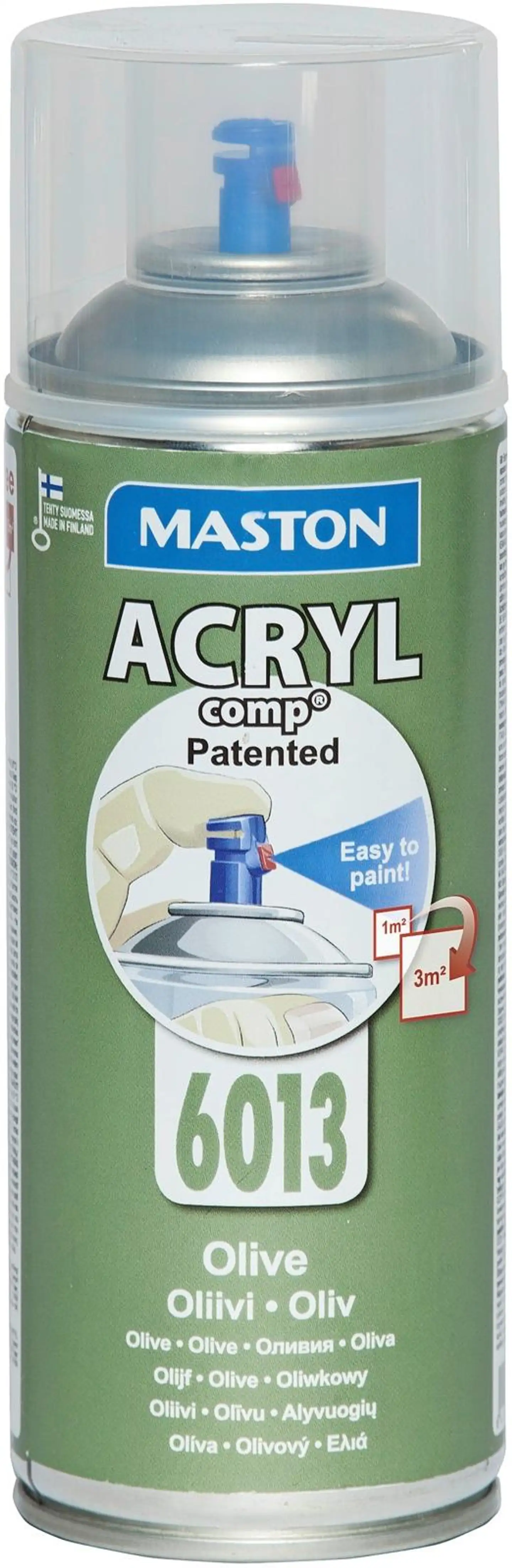 Maston spraymaali ONE 400 ml oliivi RAL6013 satiini