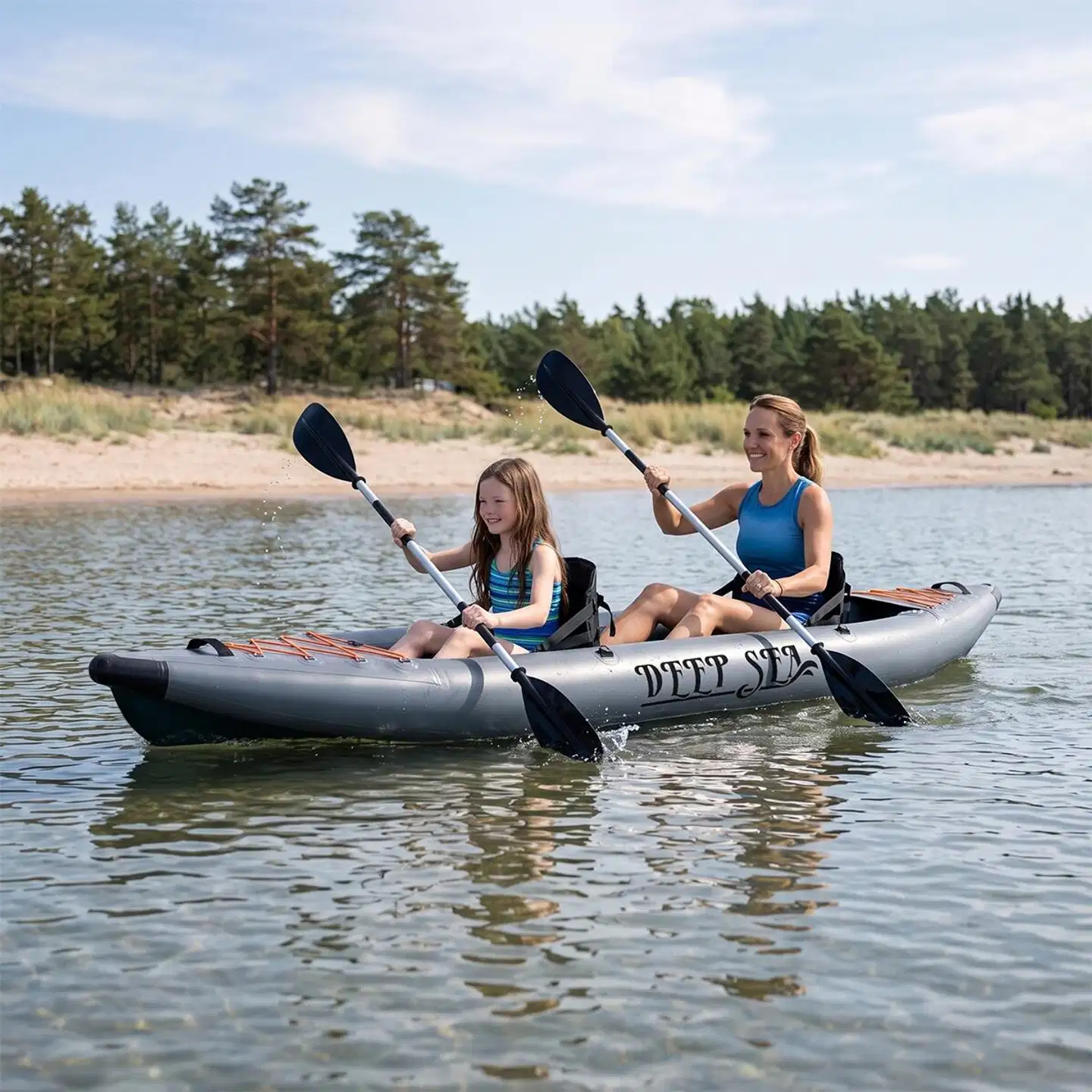 Deep Sea ilmatäytteinen kajakki premium ds double 415cm - 4