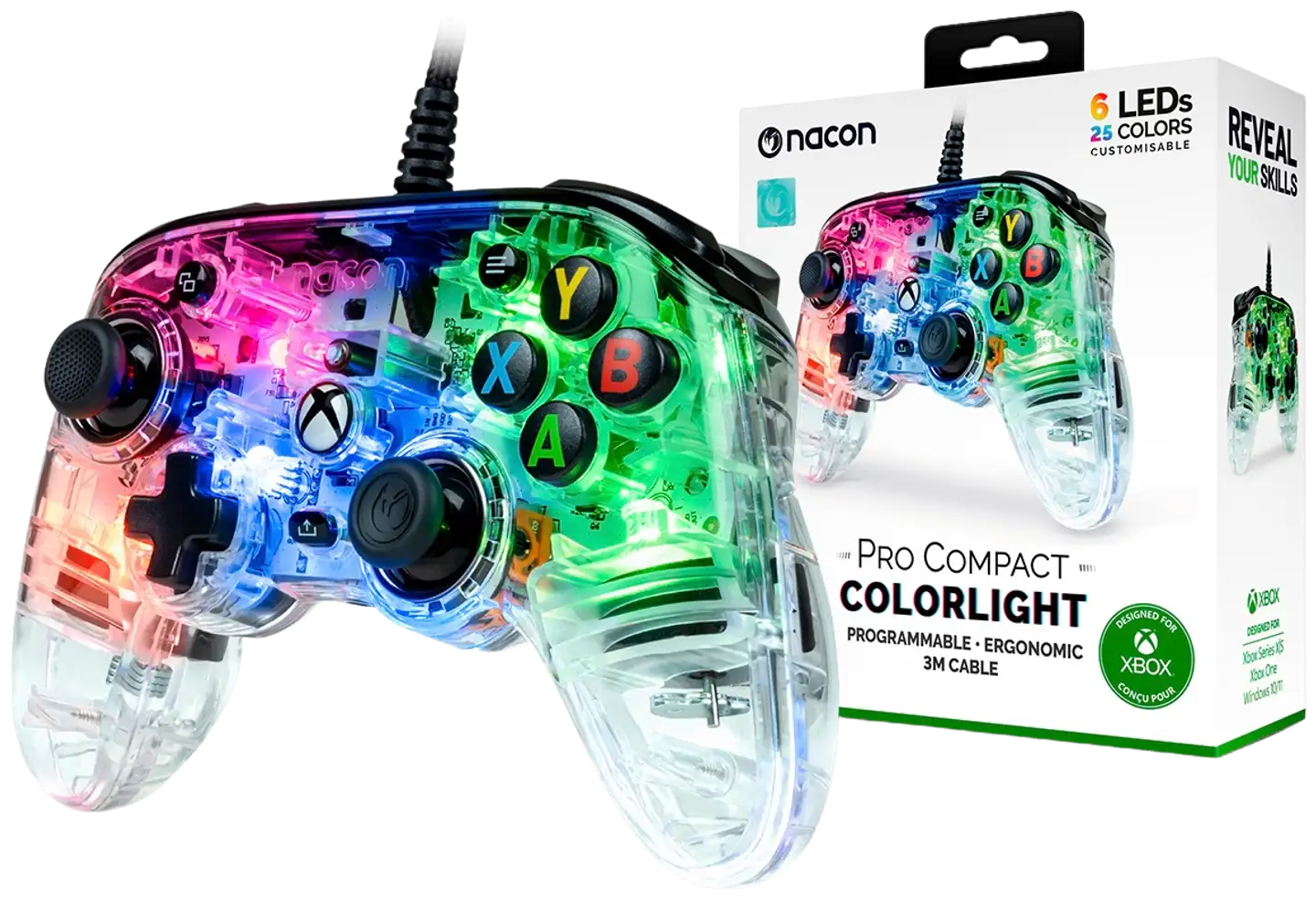 Nacon  Xbox  peliohjain Pro Compact RGB