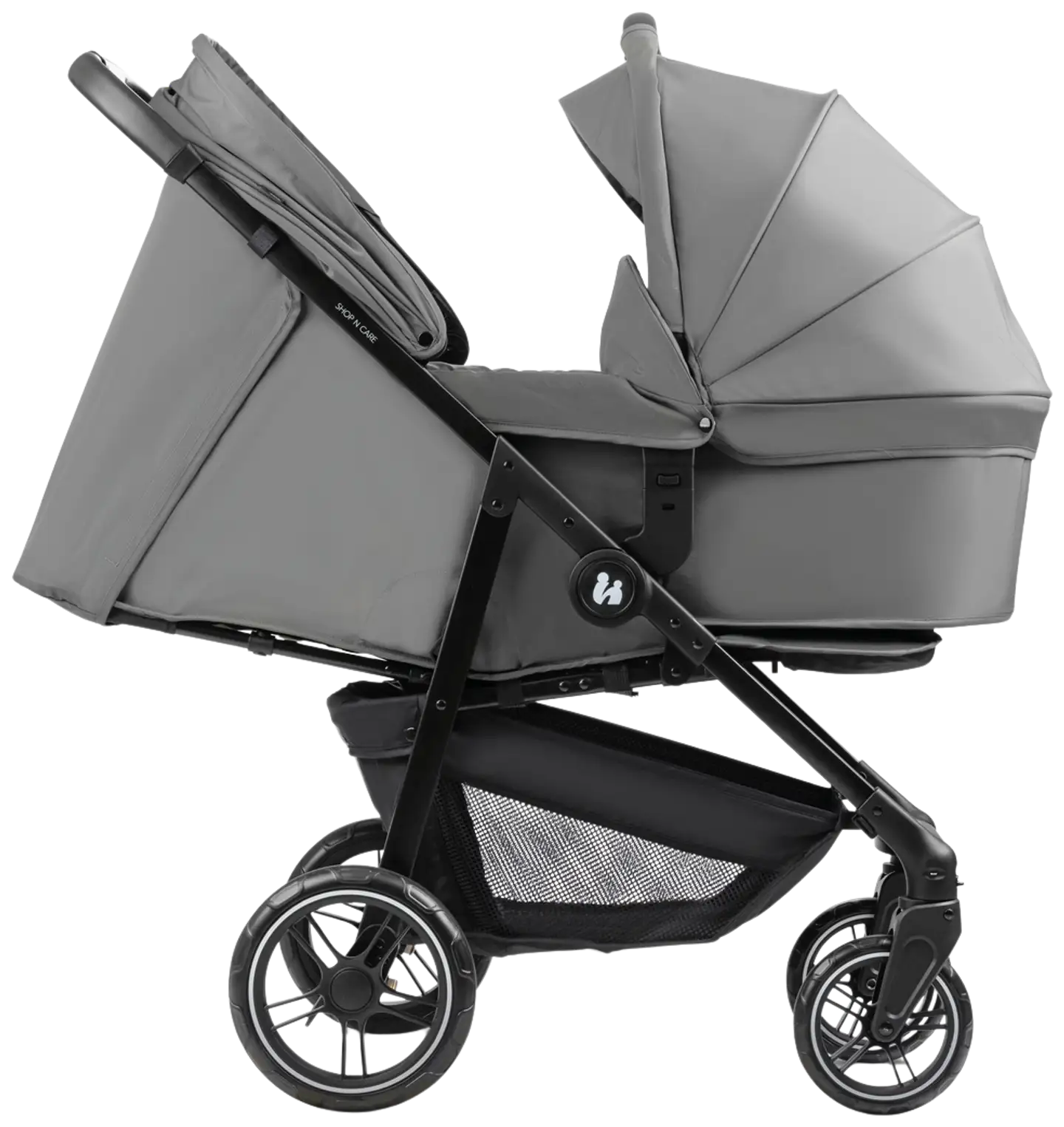 Hauck yhdistelmävaunut Shop N Care Trio Set 0-25 kg harmaa - 10