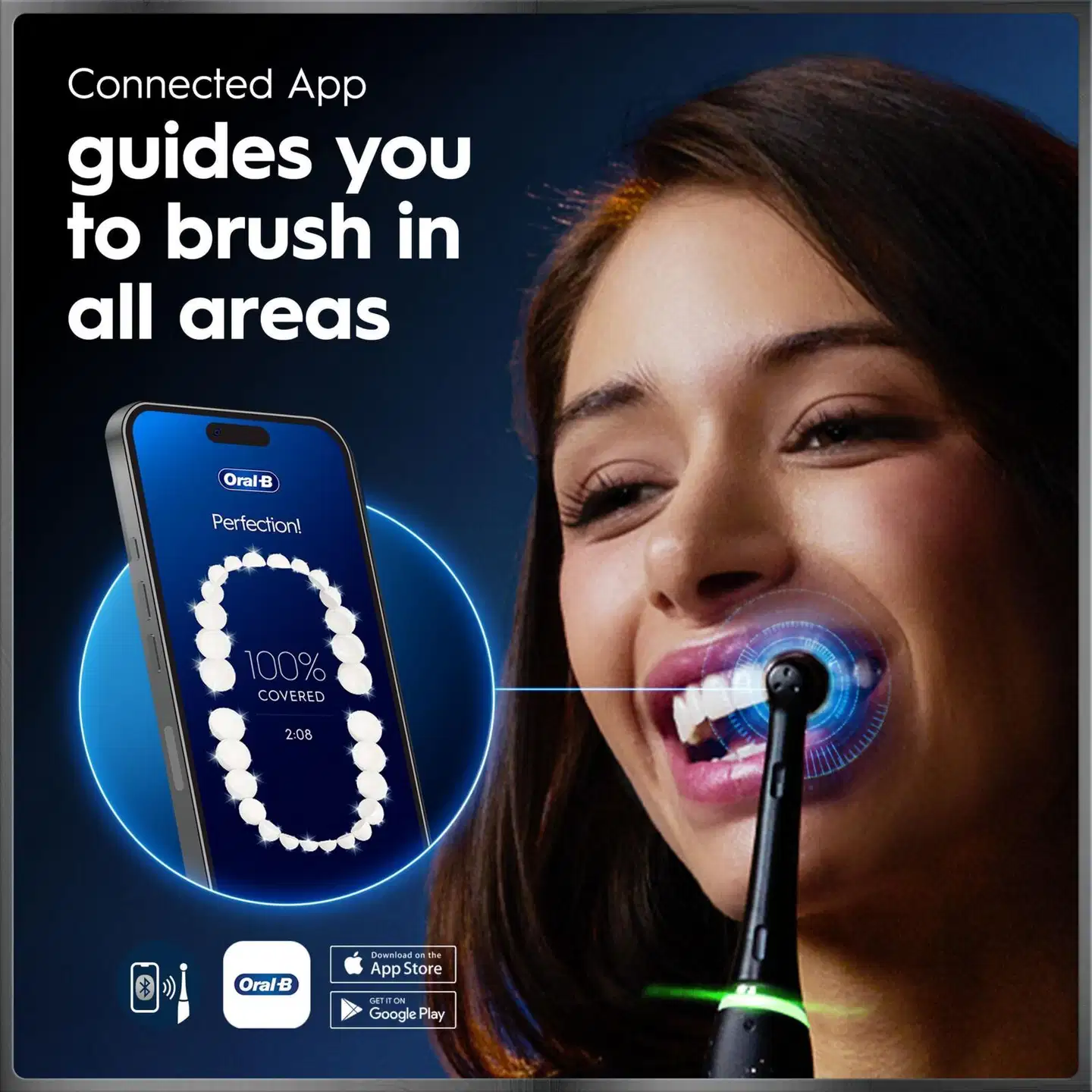Oral-B iO10 Cosmic Black sähköhammasharja + lataava matkakotelo + hammasharjateline - 5