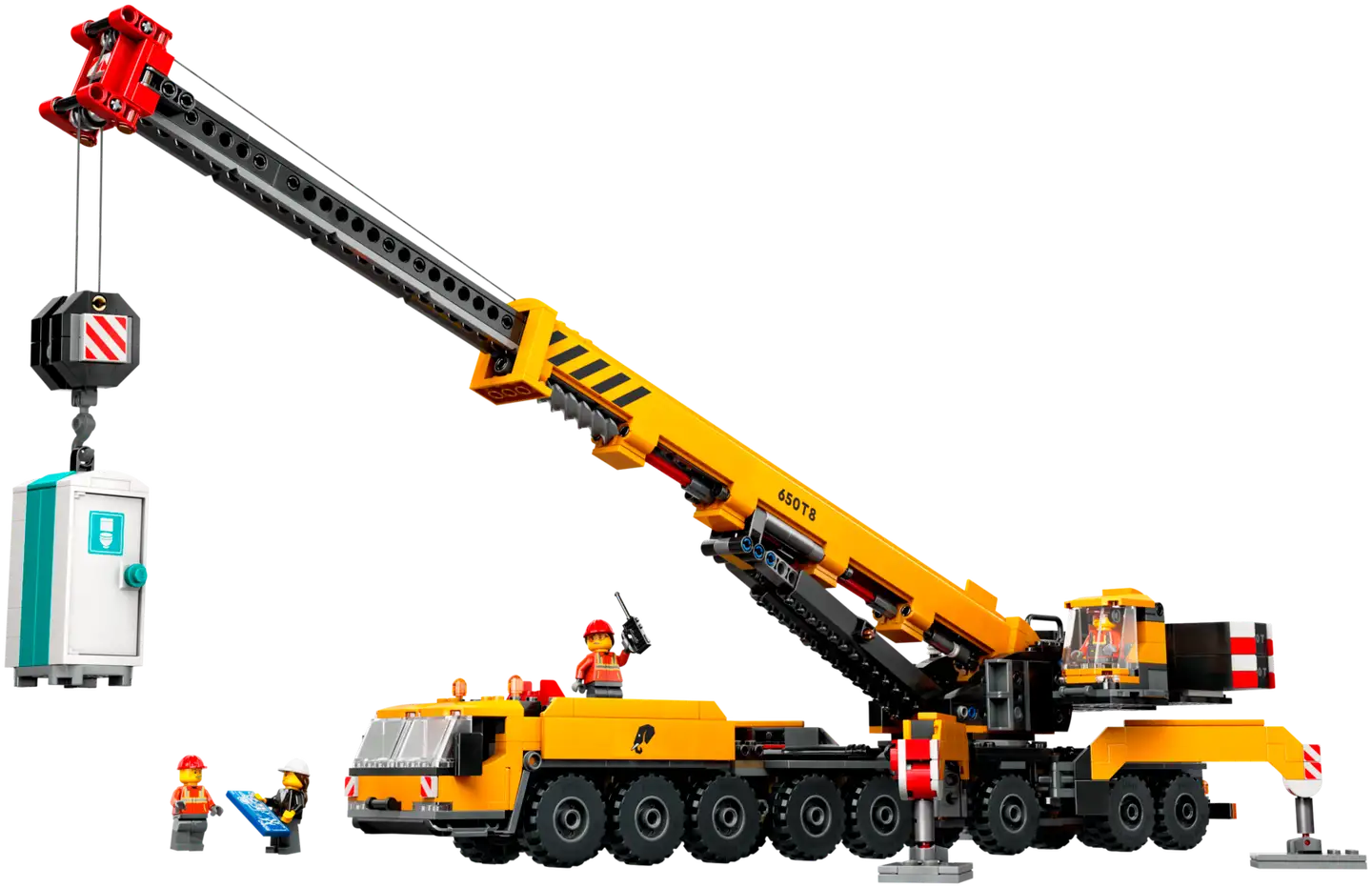 LEGO City Big Vehicles 60409 Keltainen ajettava rakennusnosturi - 5