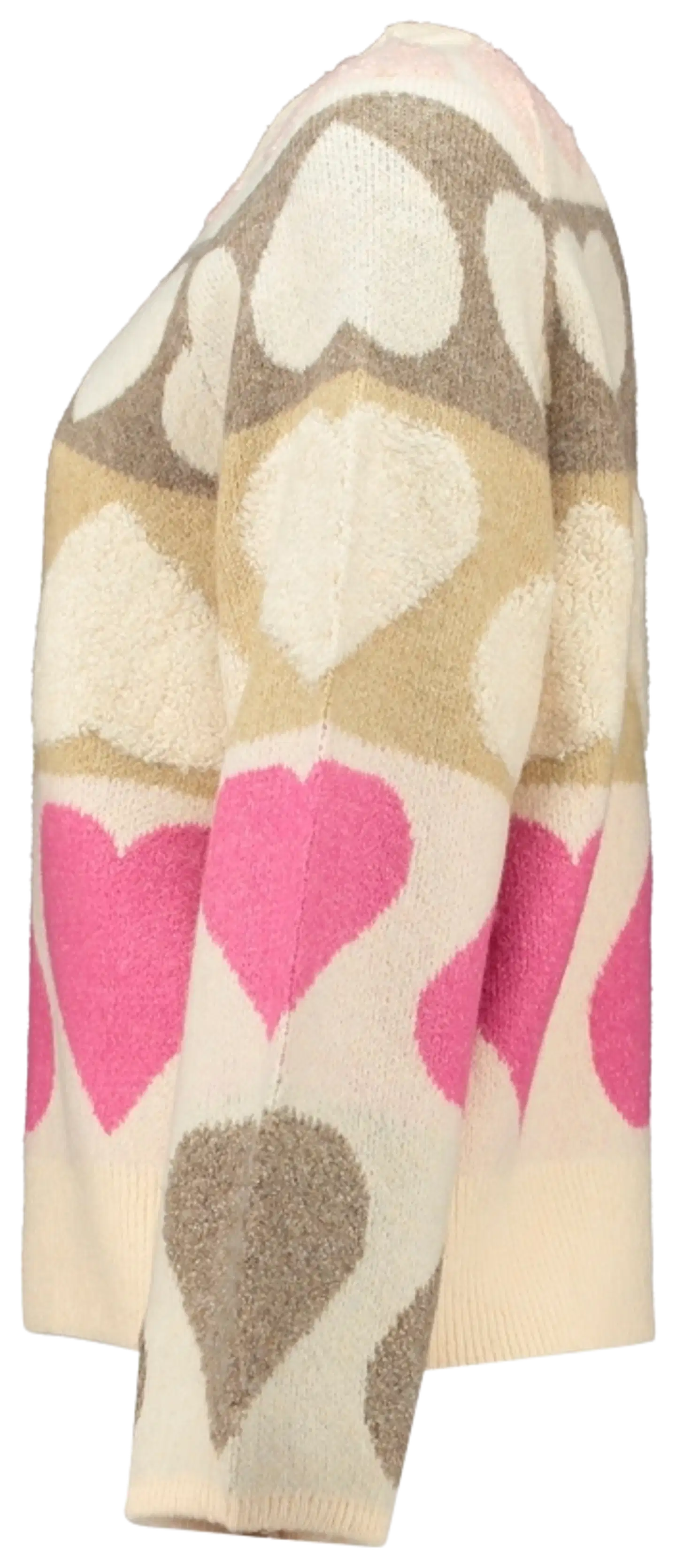 Hailys naisten neule Si44dney - offwhite heart - 2