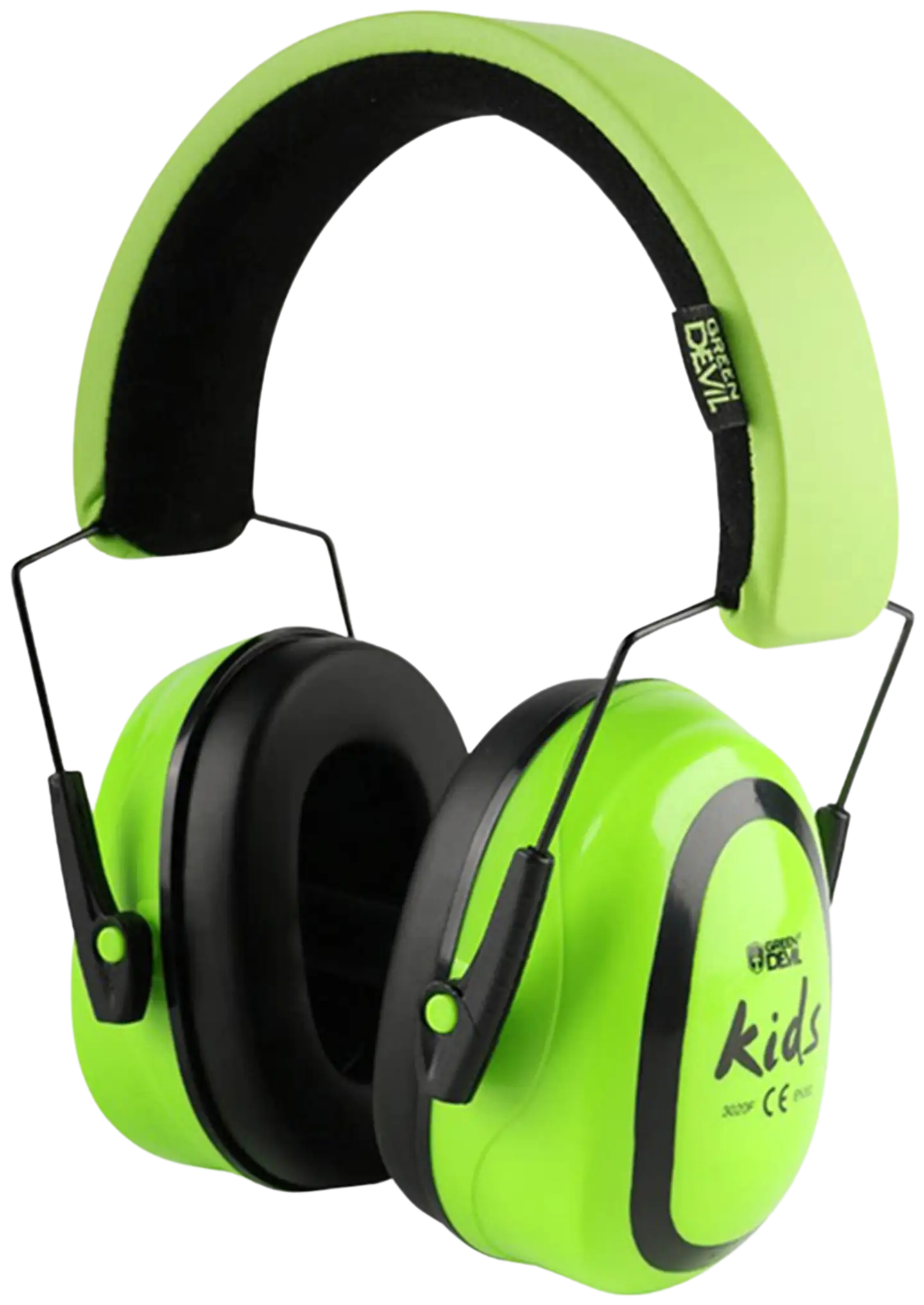 Lasten kuulonsuojain Green Devil Kids Lime