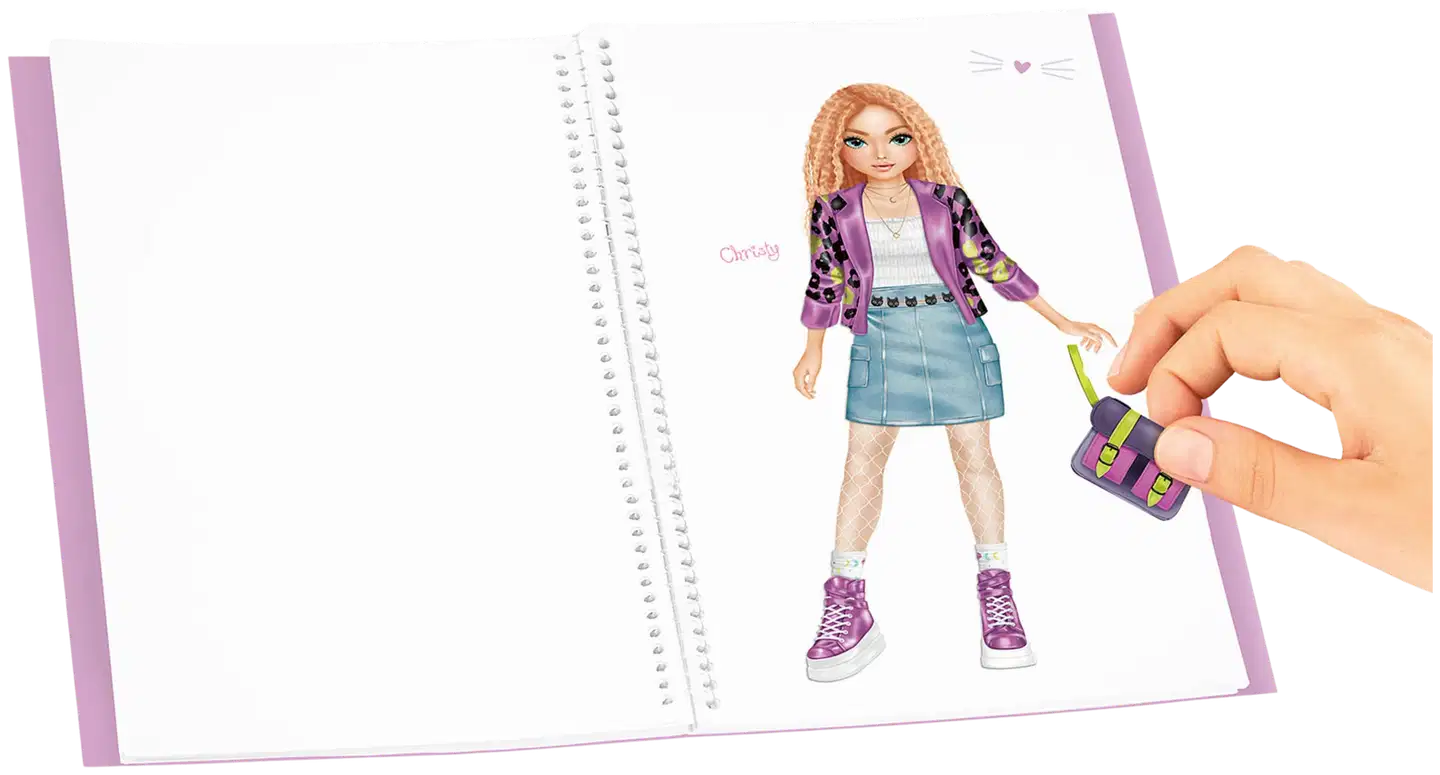 TOPModel tarrakirja Dress Me Up iso REBEL KITTY - 4