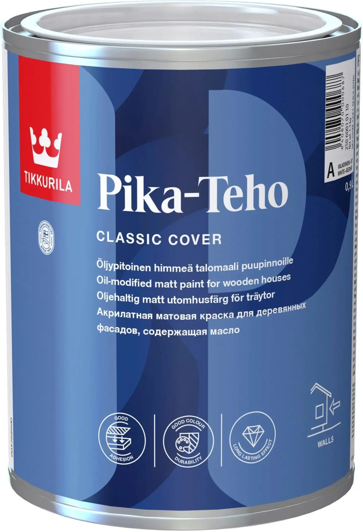 Tikkurila talomaali Pika-Teho 0,9 l C sävytettävä himmeä