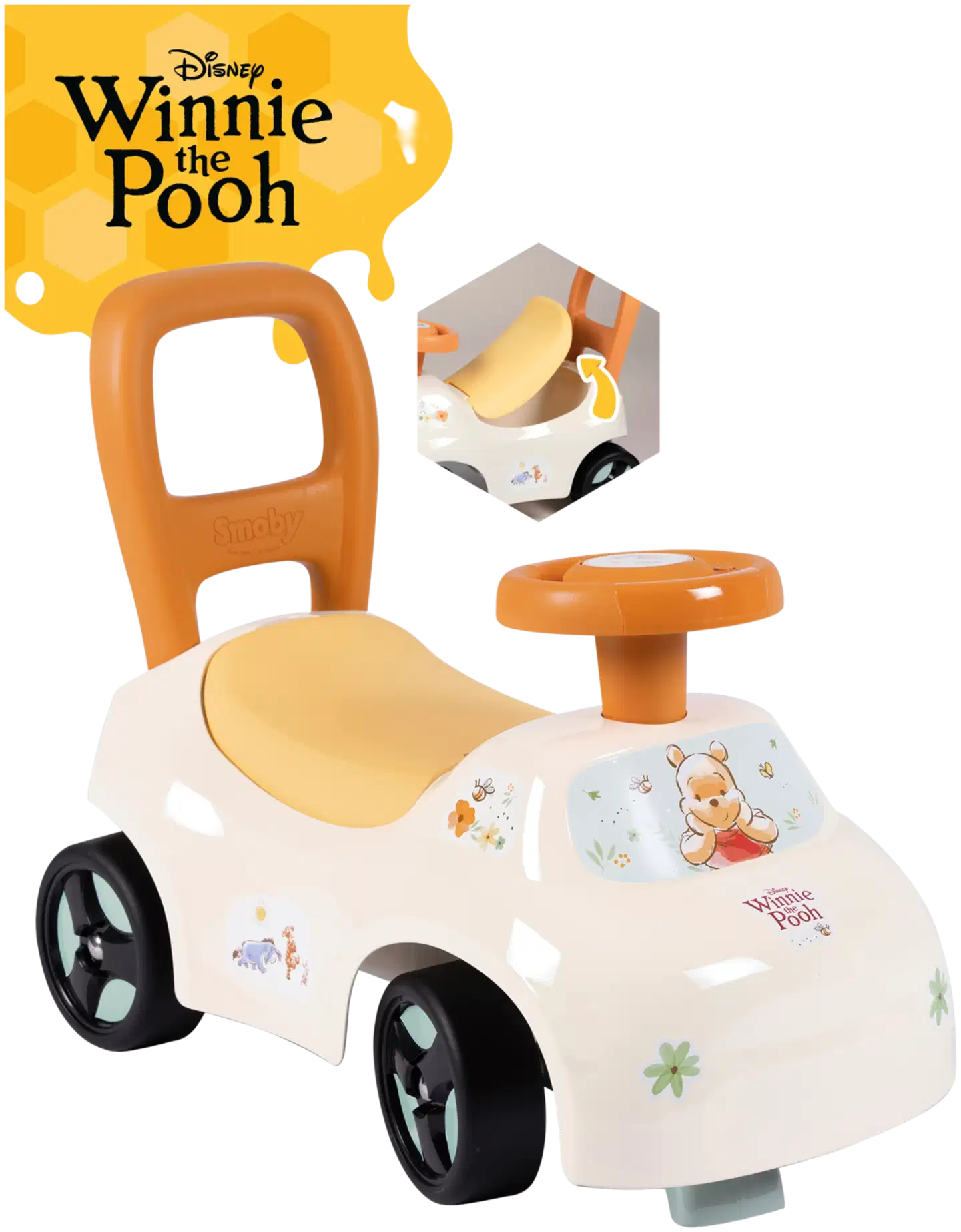 Smoby  Nalle Puh Auto 2in1 Ride-on - 3