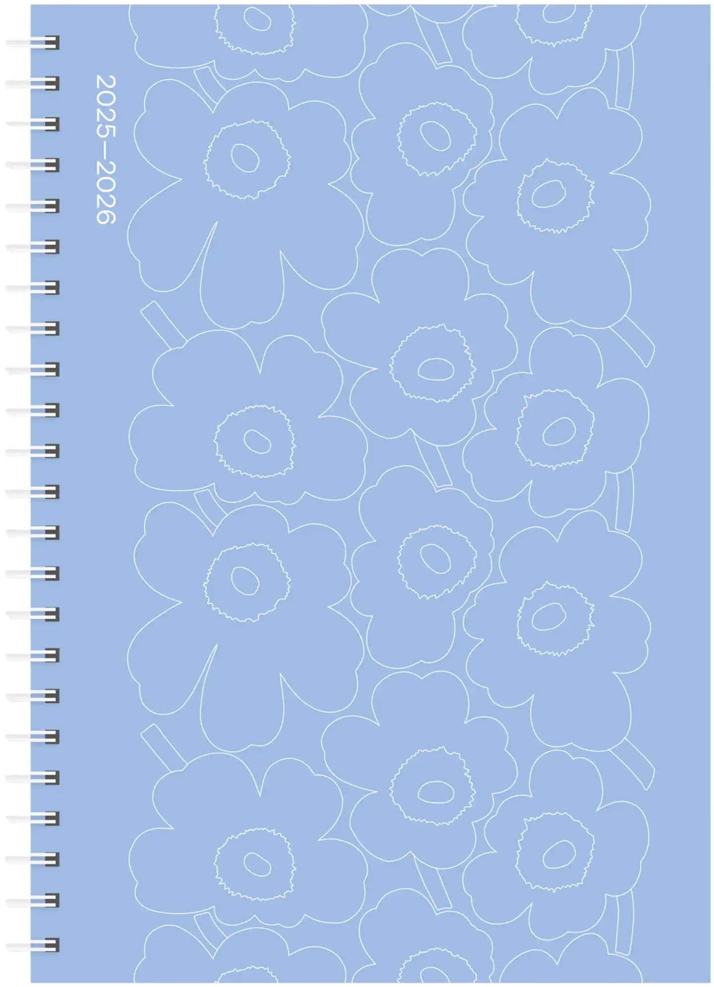 Marimekko koulukalenteri 25-26 MM  piirto Unikko sininen