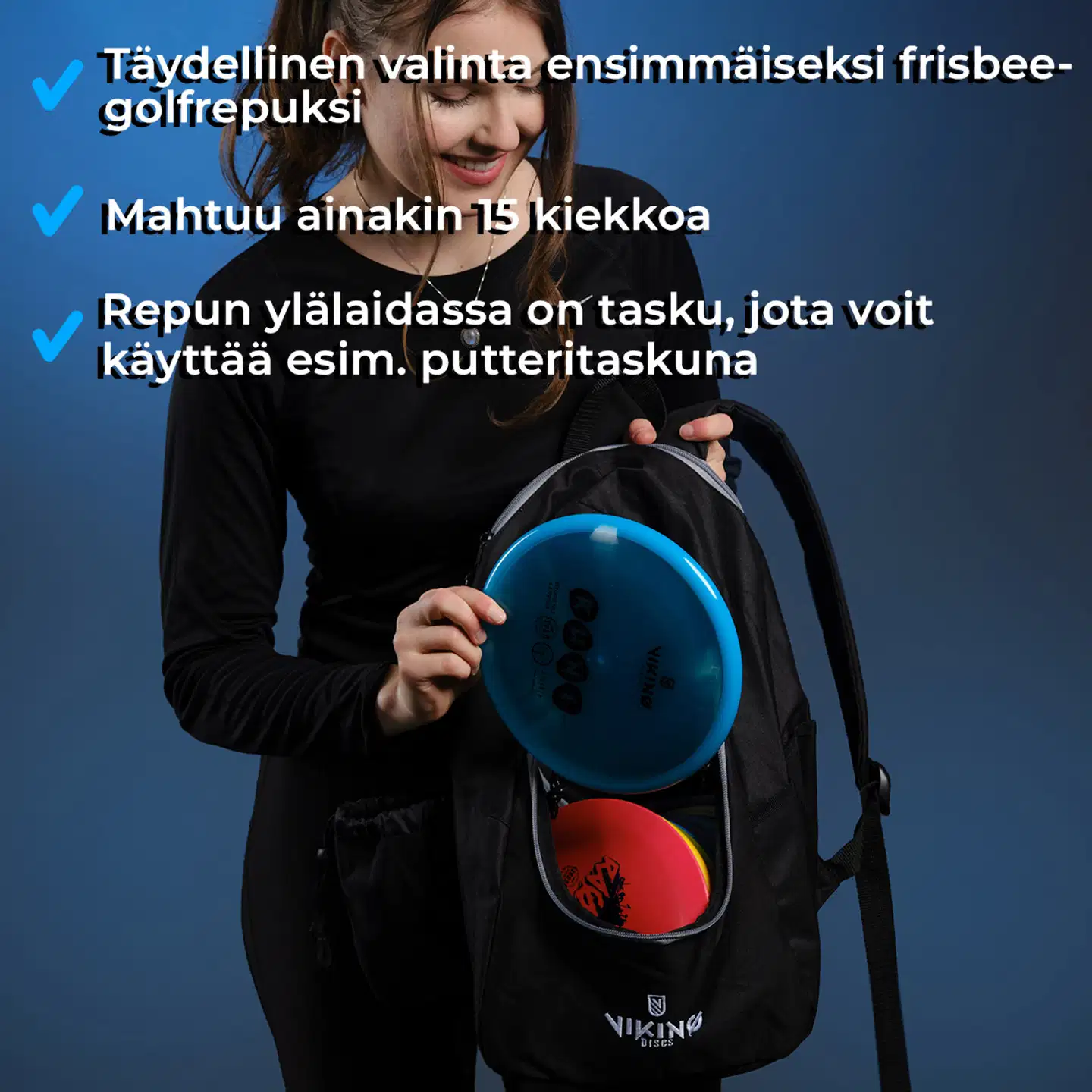 Viking Discs rucksack light frisbeegolfreppu - 3