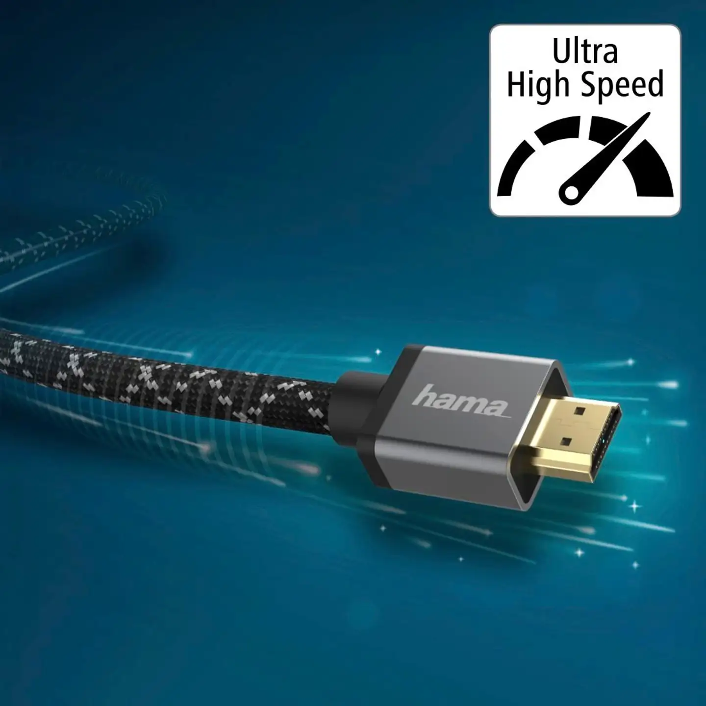 Hama Ultra High Speed HDMI™-johto, uros - uros, 8K, Metal, 1,0 m - 4