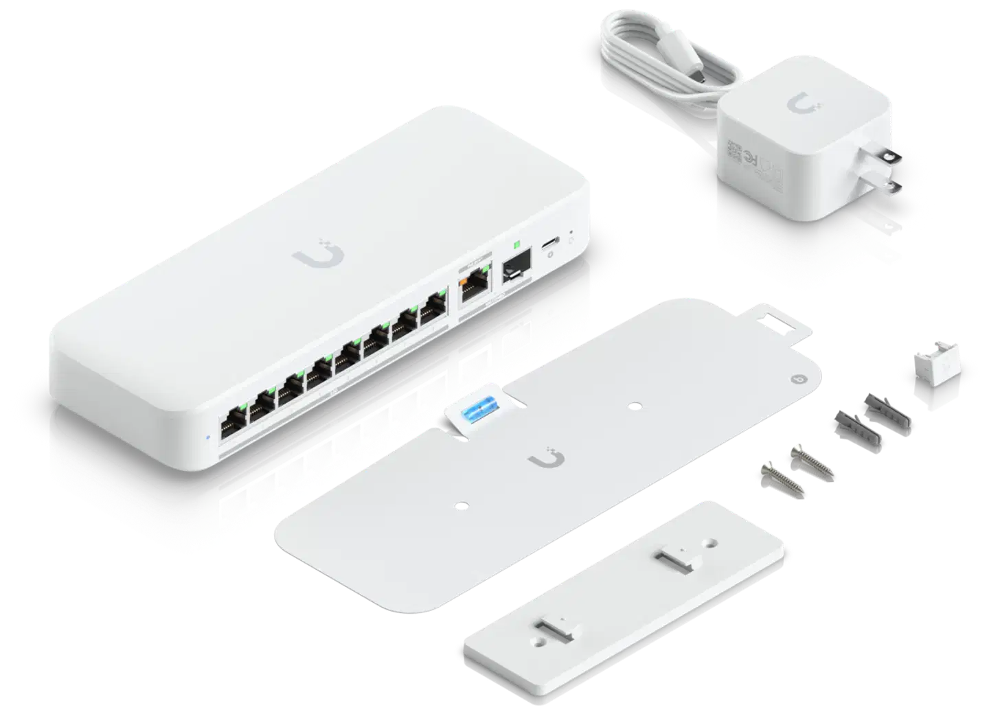 Ubiquiti 8-porttinen 2.5G-kytkin 10G uplink-liitännällä USW-Flex-2.5G-8 - 6