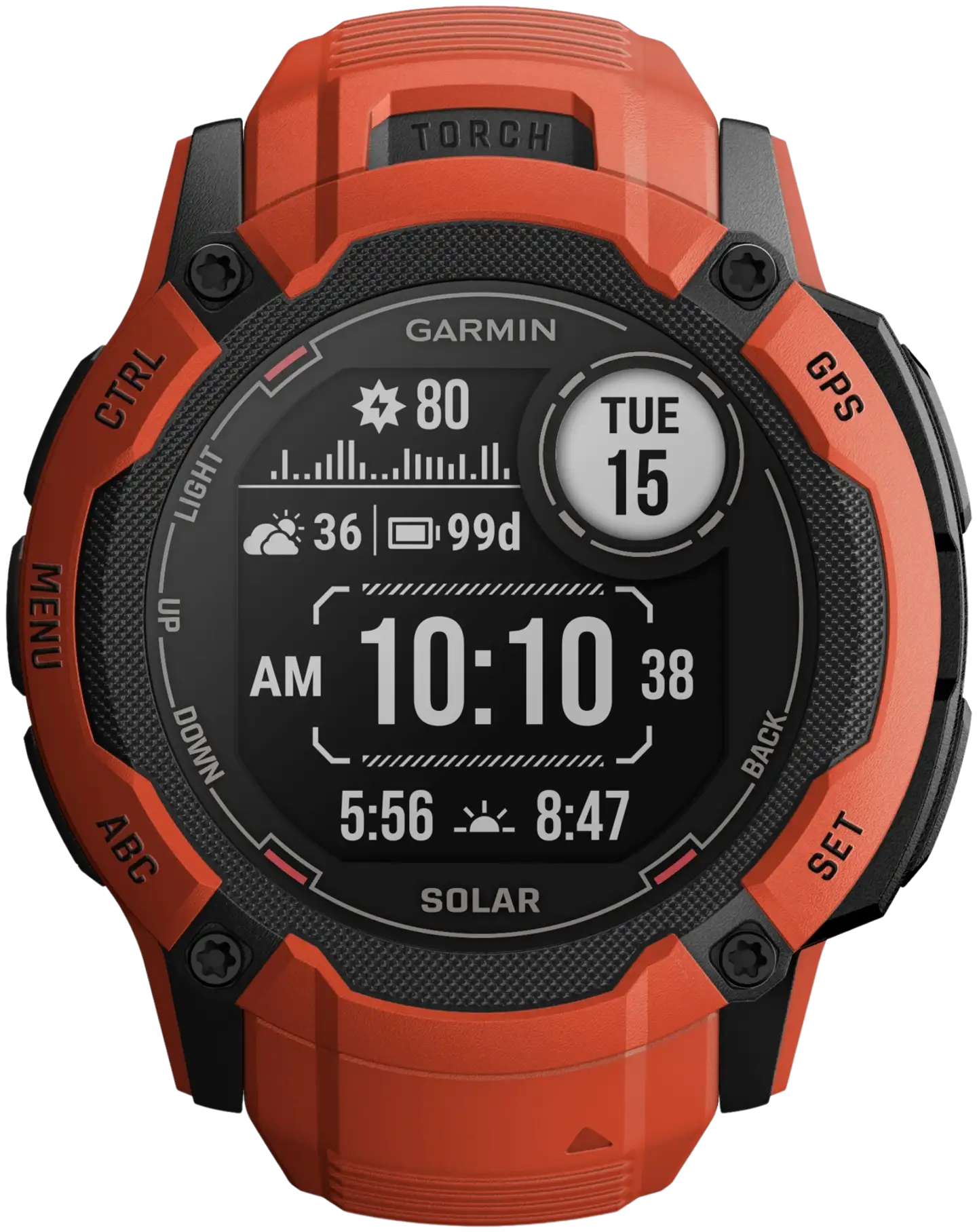 Garmin Instinct 2X Solar punainen GPS-älykello - 1