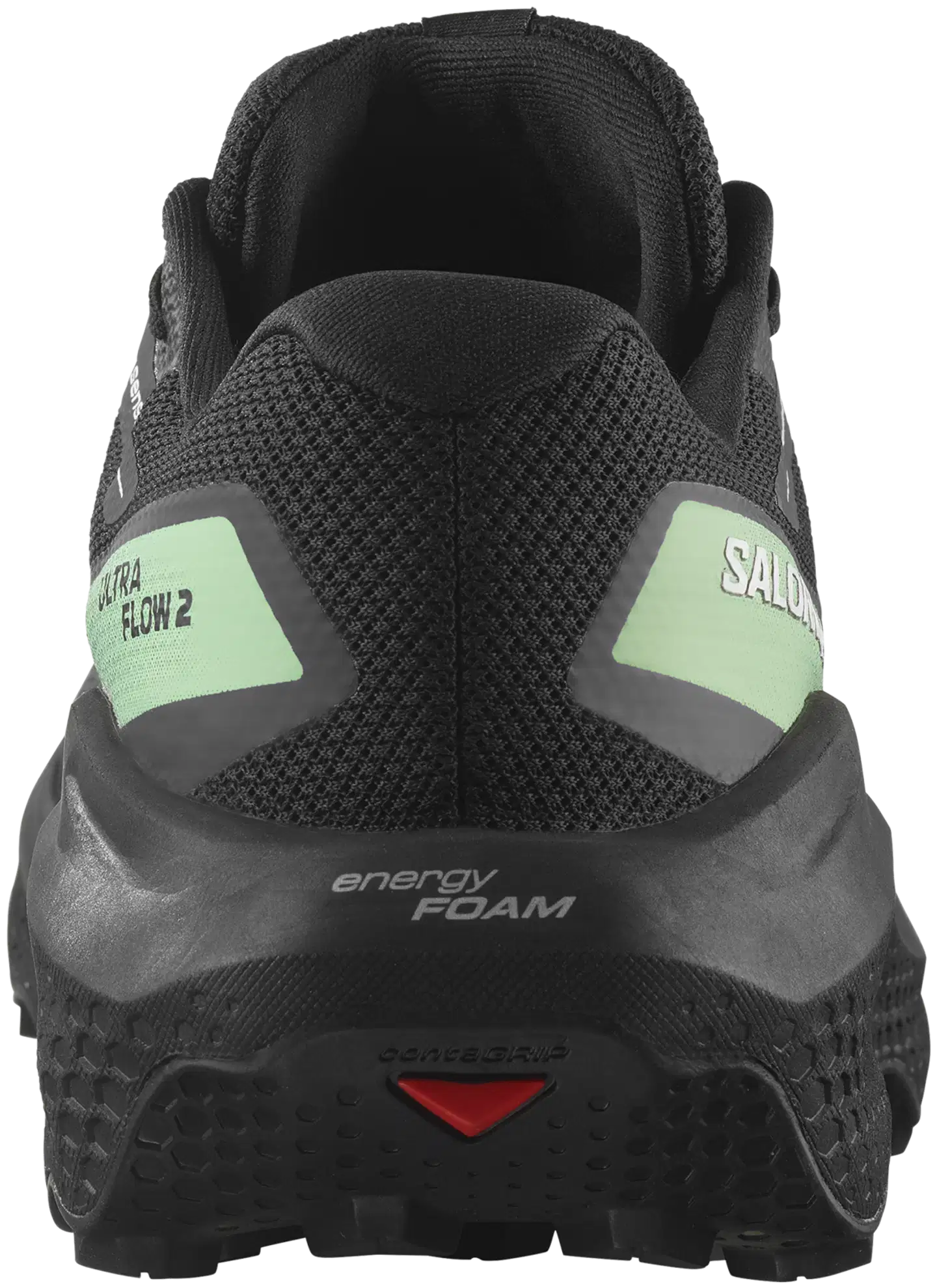 Ultra flow 2  GTX, vedenpitävä juoksukenkä - Black/Black/Patina Green - 4