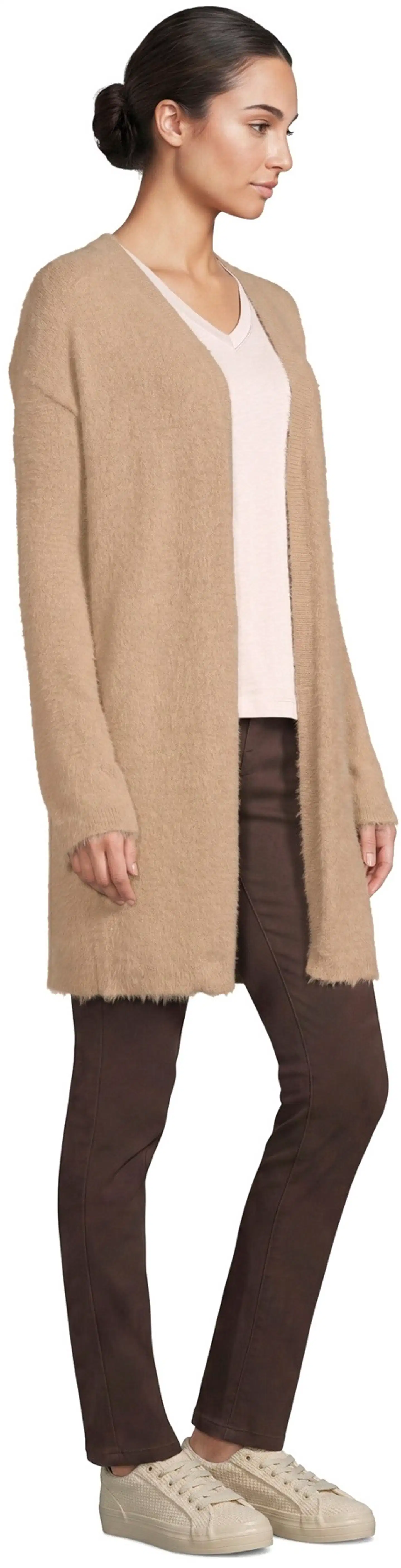 House naisten neuletakki 213H264014 - beige - 3