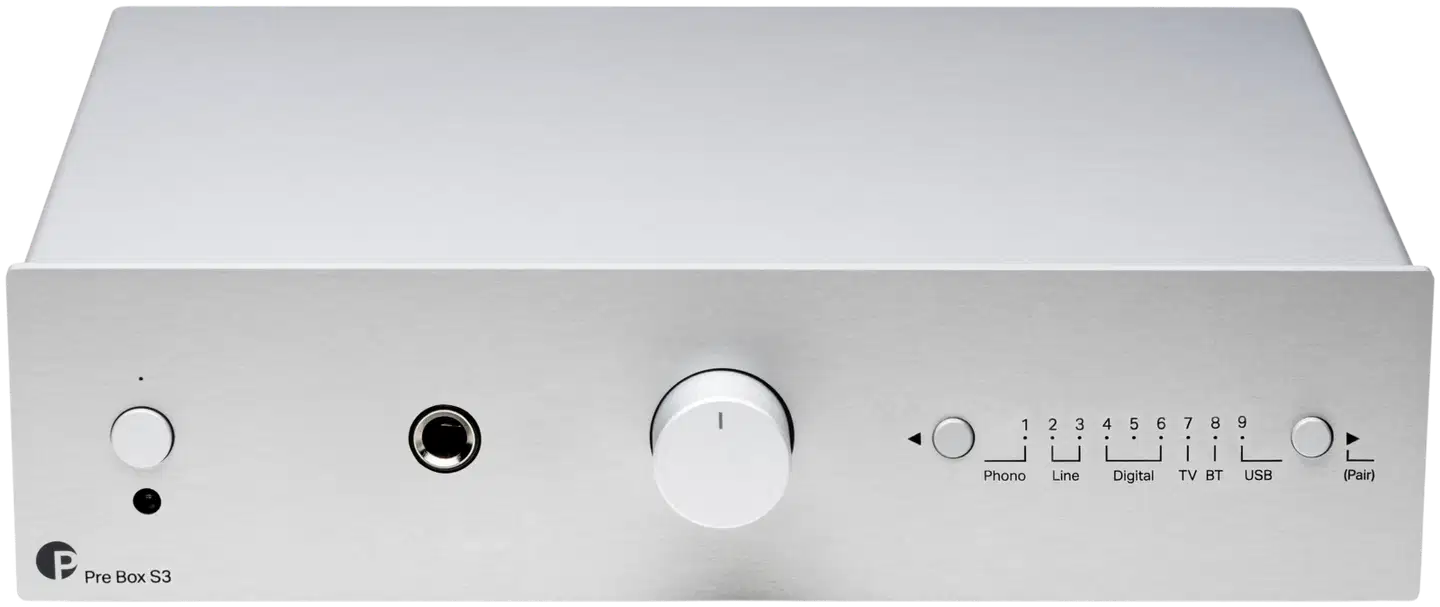 Pro-Ject Esivahvistin Pre Box S3 hopea - 1