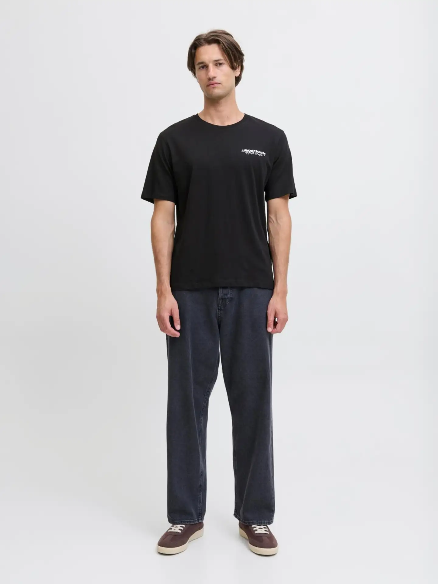 JJ REBEL miesten t-paita Jrebzack - BLACK - 3