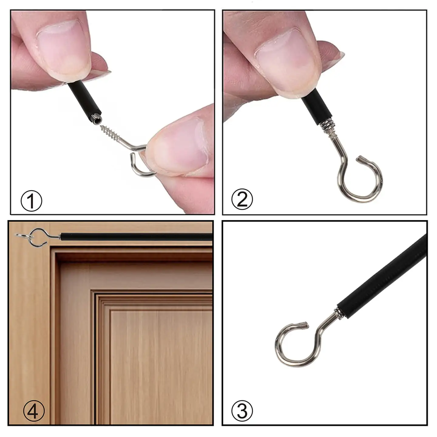 Ihanin verhovaijeri musta 2m - 3