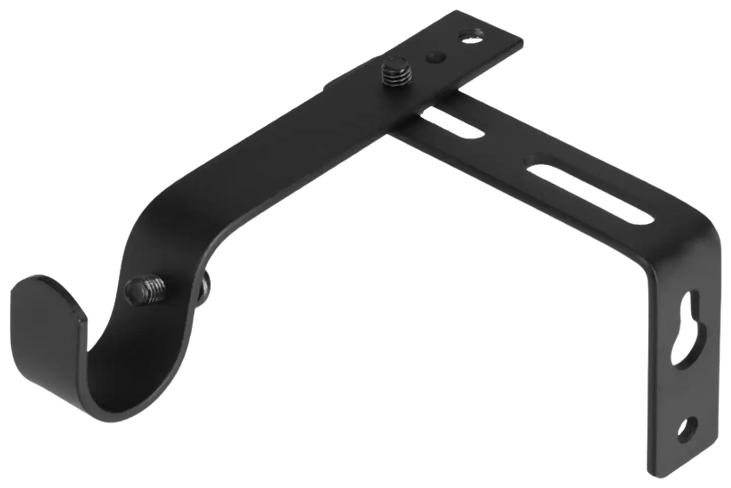 Ihanin verhotangon kannakkeet mattamusta 19mm 2kpl/pss - 2