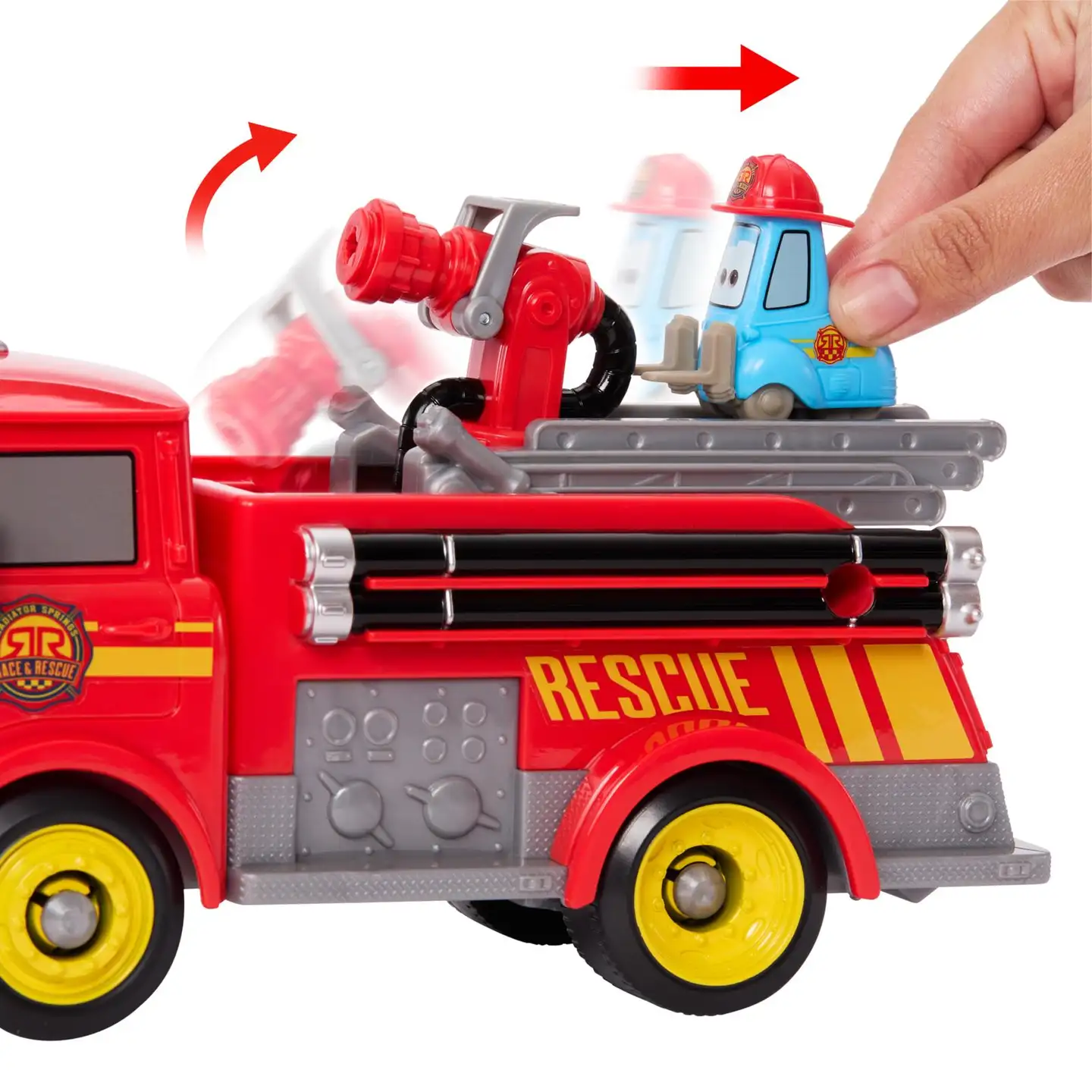 Cars Radiator Springs Race & Rescue Fire Fighting Red & Guido - 4