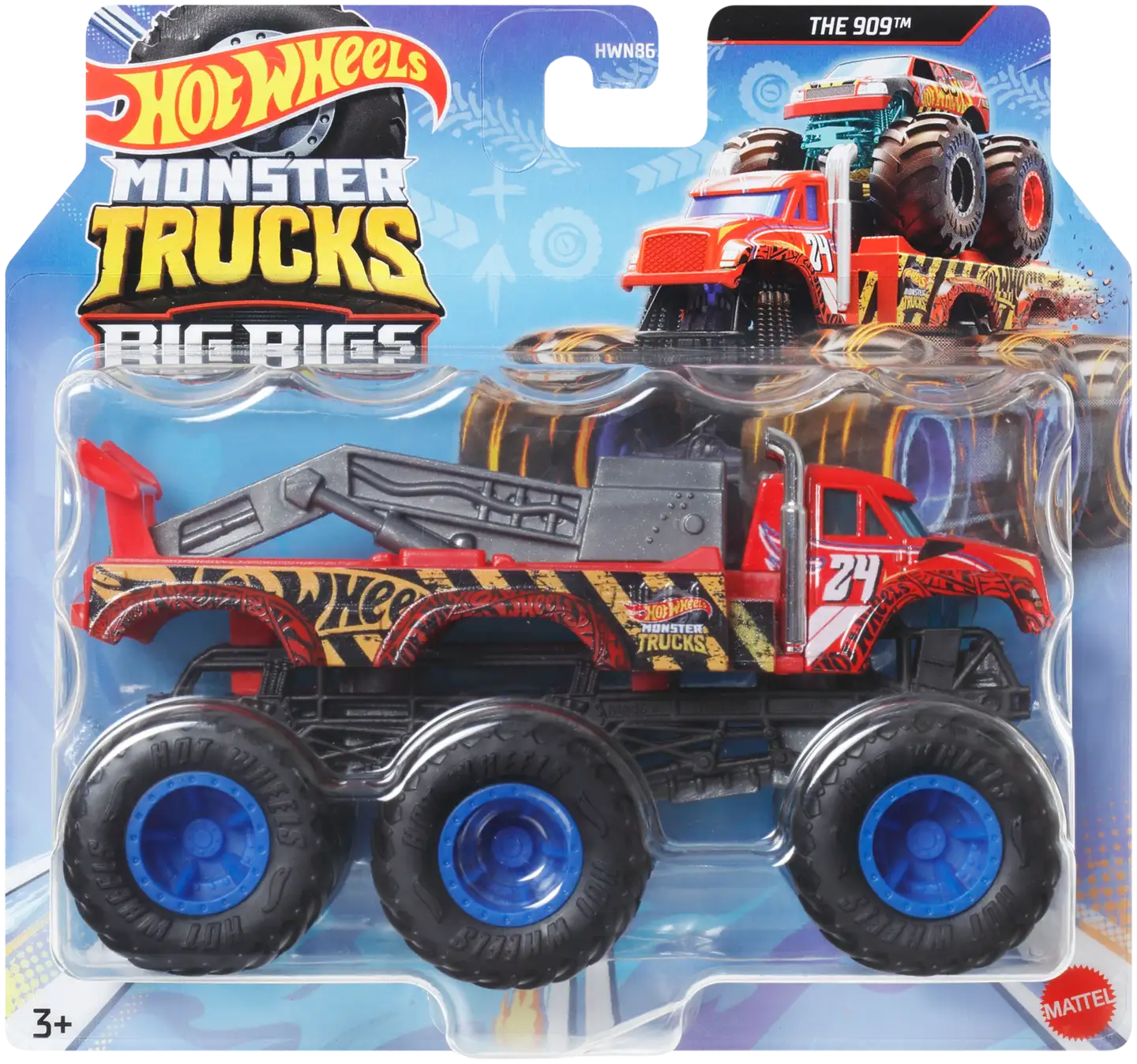 Hot Wheels monsteriauton kuljetusrekka Monster Truck Big Rigs, erilaisia - 1