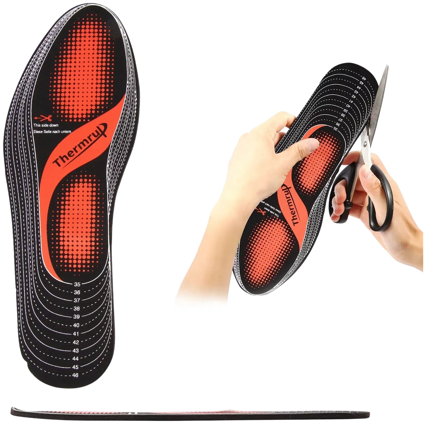 Thermrup-lämmitettävät pohjalliset paristokäyttöiset - 2