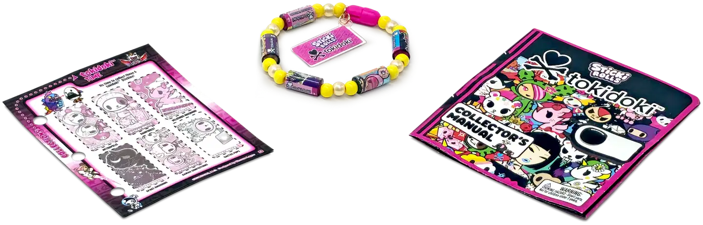 Sticki Rolls Tokidoki Tarrarannekoru Yllätyspakkaus 50 tarraa - 1