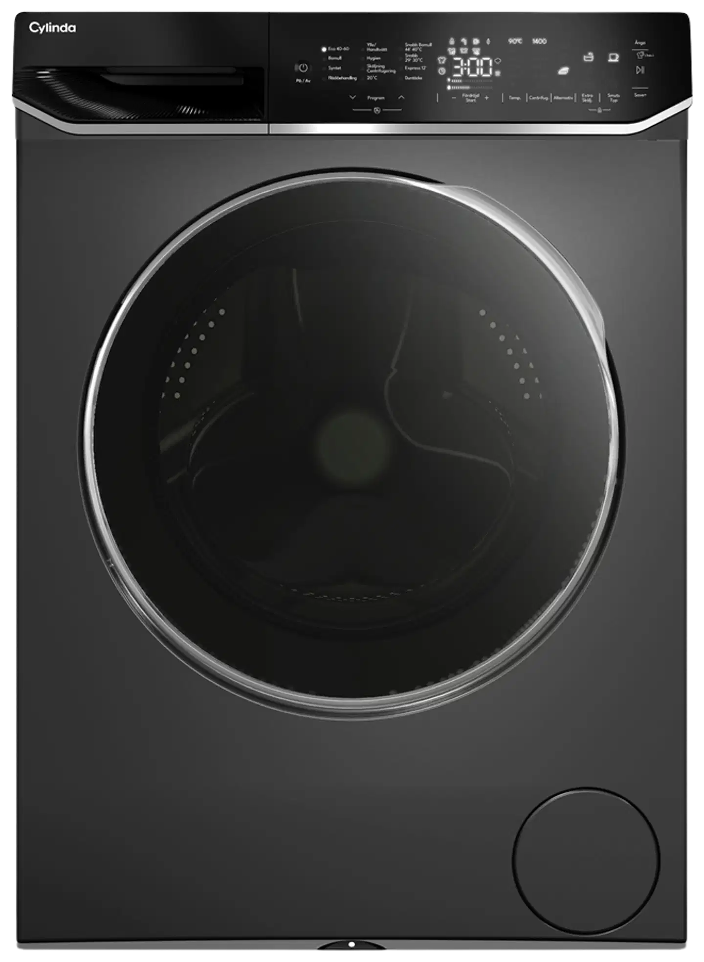Cylinda edestä täytettävä pyykinpesukone FT911G394BIA, 9 kg, musta teräs - 1