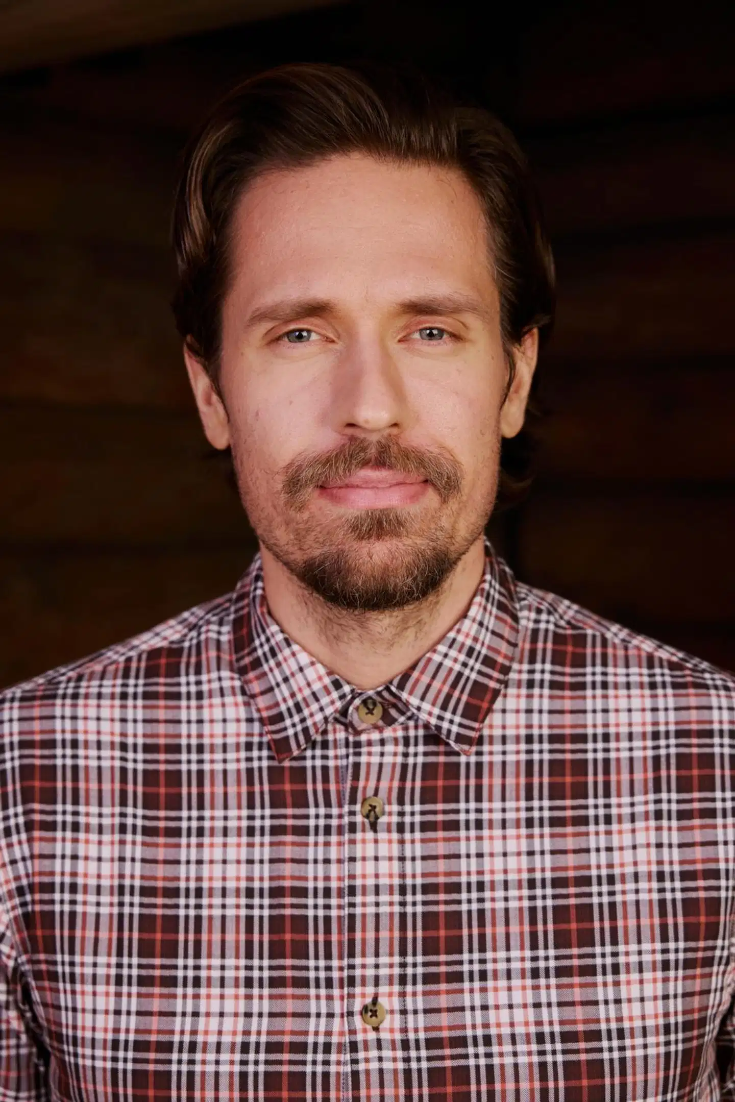 Reino&Aino miesten lyhythihainen ruutupaita Reino - Brown check - 4