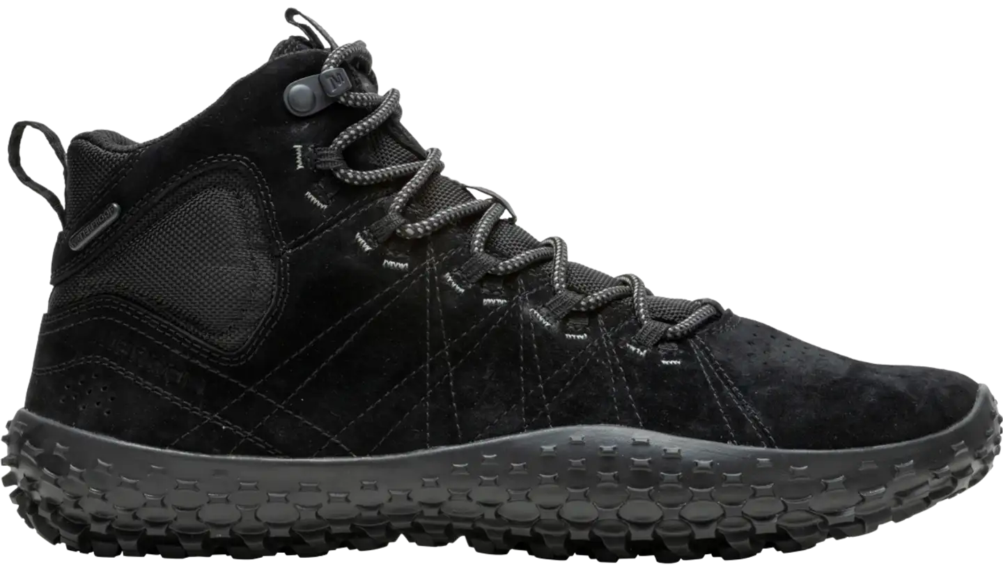 Merrell miesten paljasjalkajalkine Wrapt Mid WP - BLACK - 1