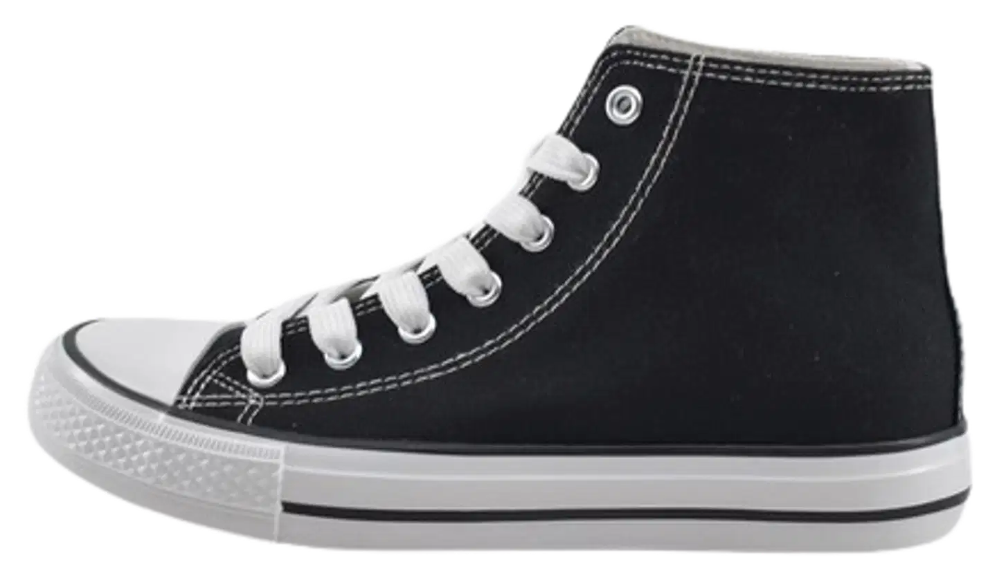 House naisten varrelliset tennarit Lily Hi - BLACK - 3