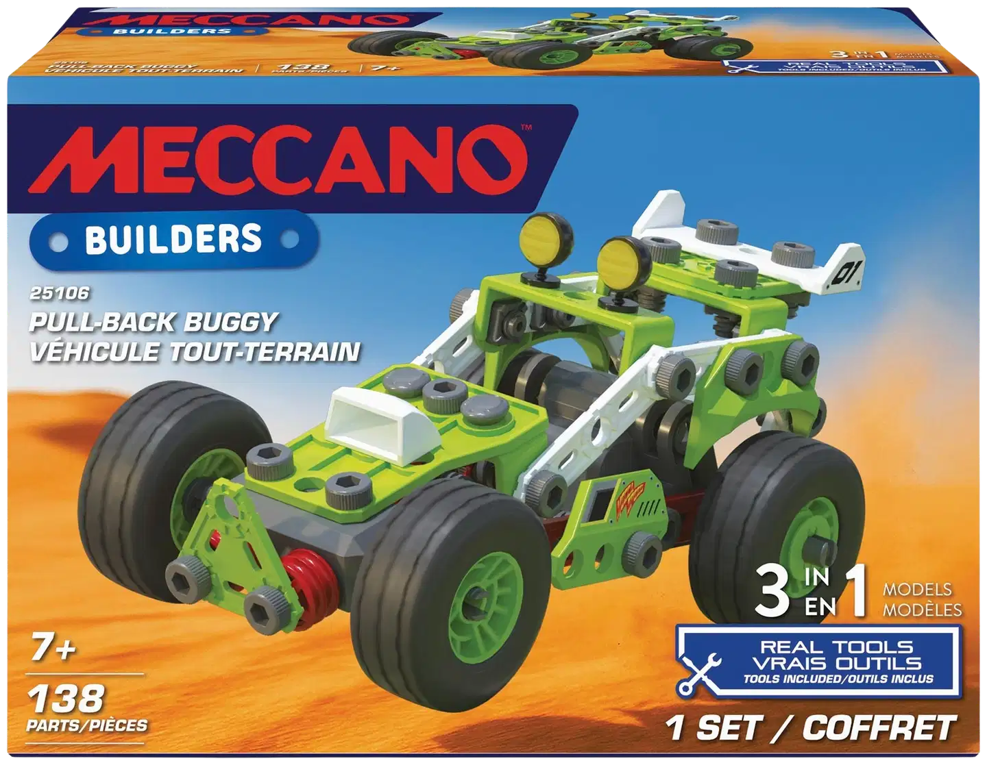 Meccano Junior Pull Back Buggy -rakennussarja - 3