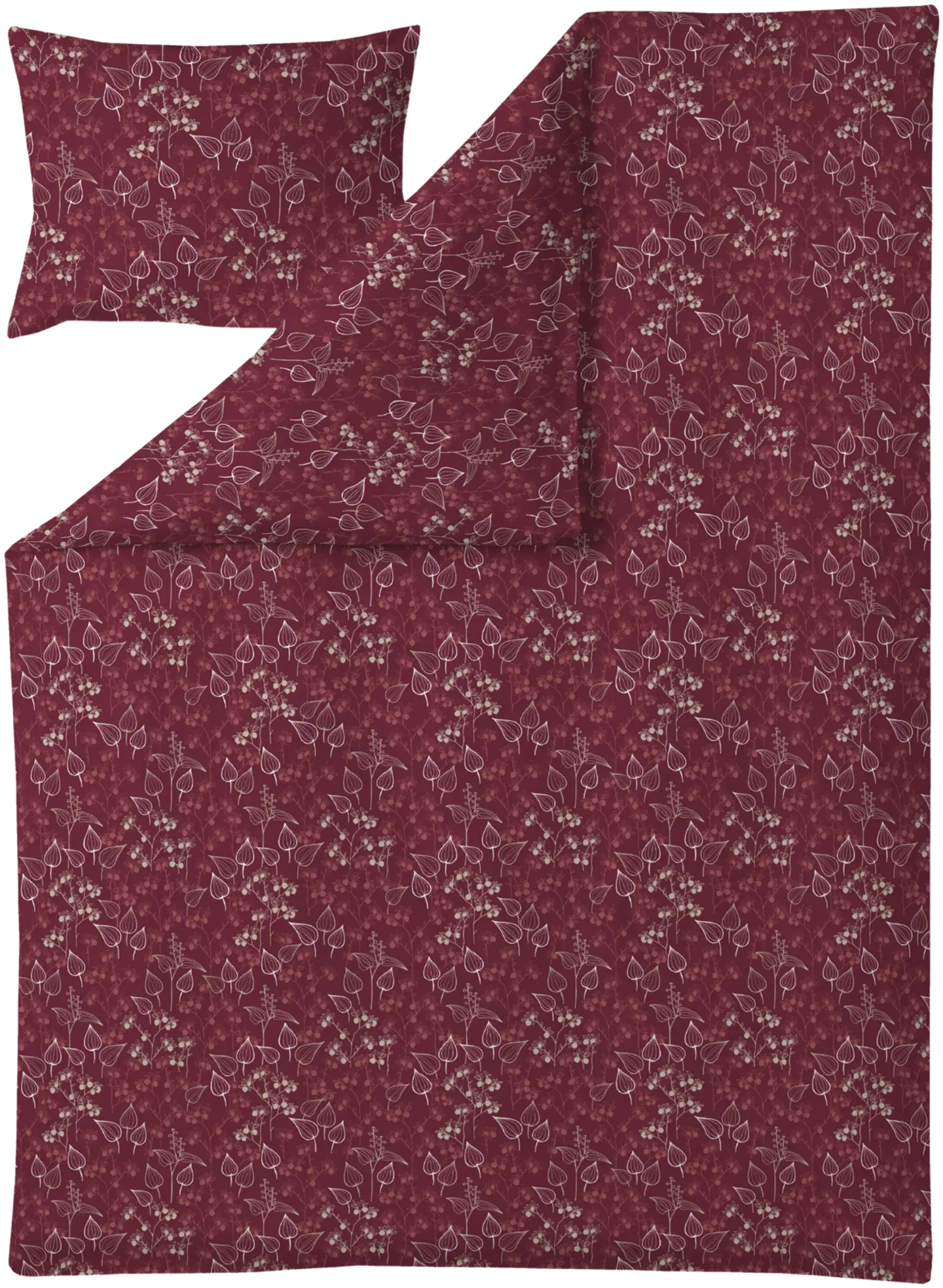 Finlayson pussilkanasetti Mustikka 150x210+50x60 punainen