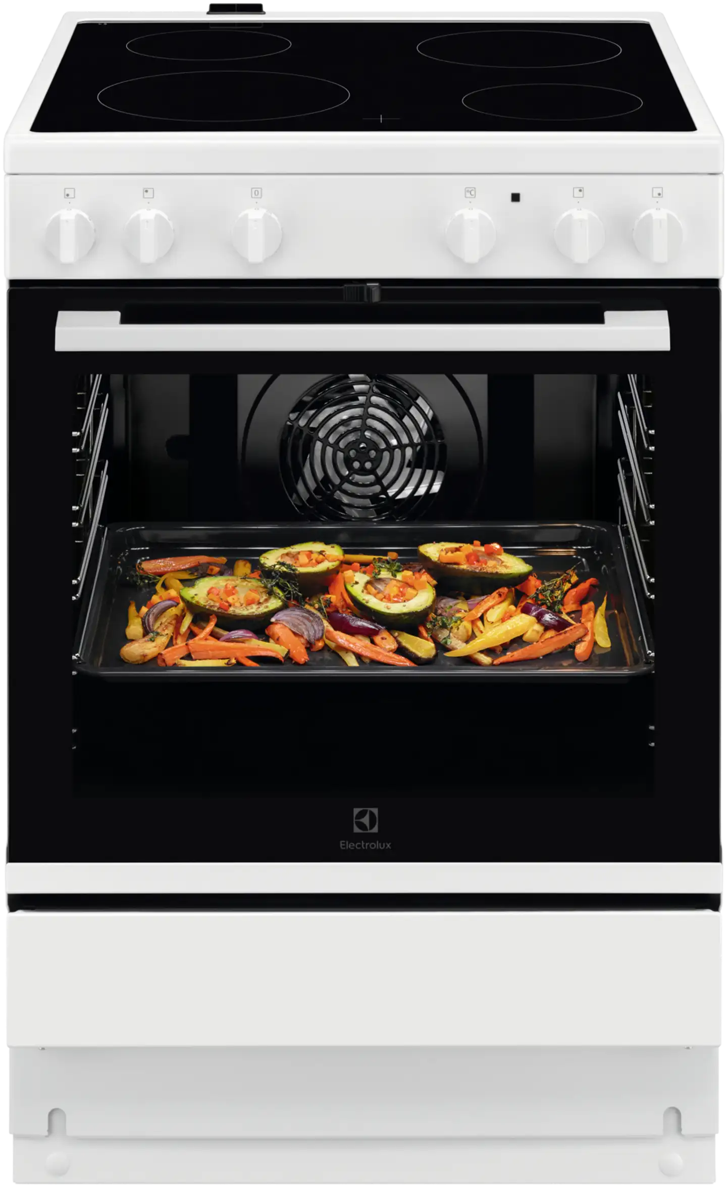 Electrolux 60cm leveä keraaminen lattialiesi LKR64000NW valkoinen - 1