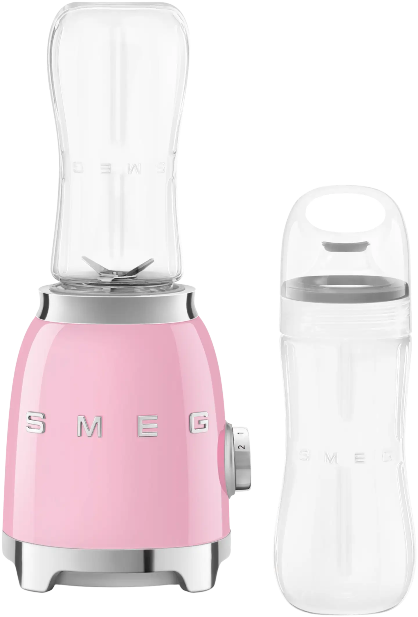 Smeg PBF01PKEU pieni tehosekoitin kahdella 600ml pullolla, pinkki - 3