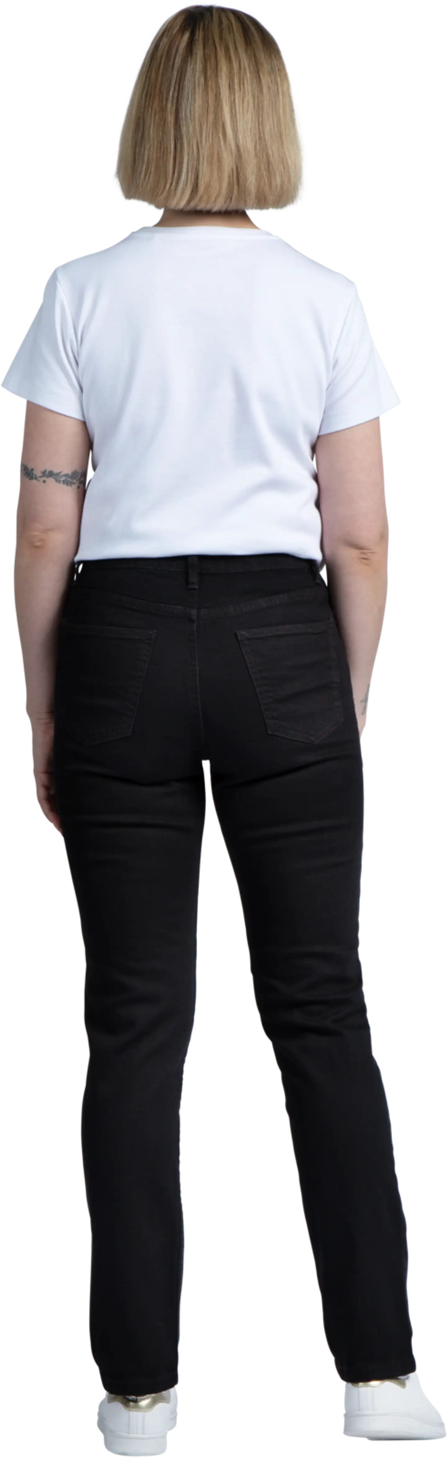 House naisten farkut Straight fit - BLACK WASH - 2