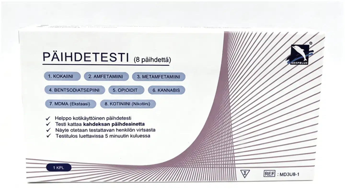 Deepblue päihdetesti (8 päihdettä)