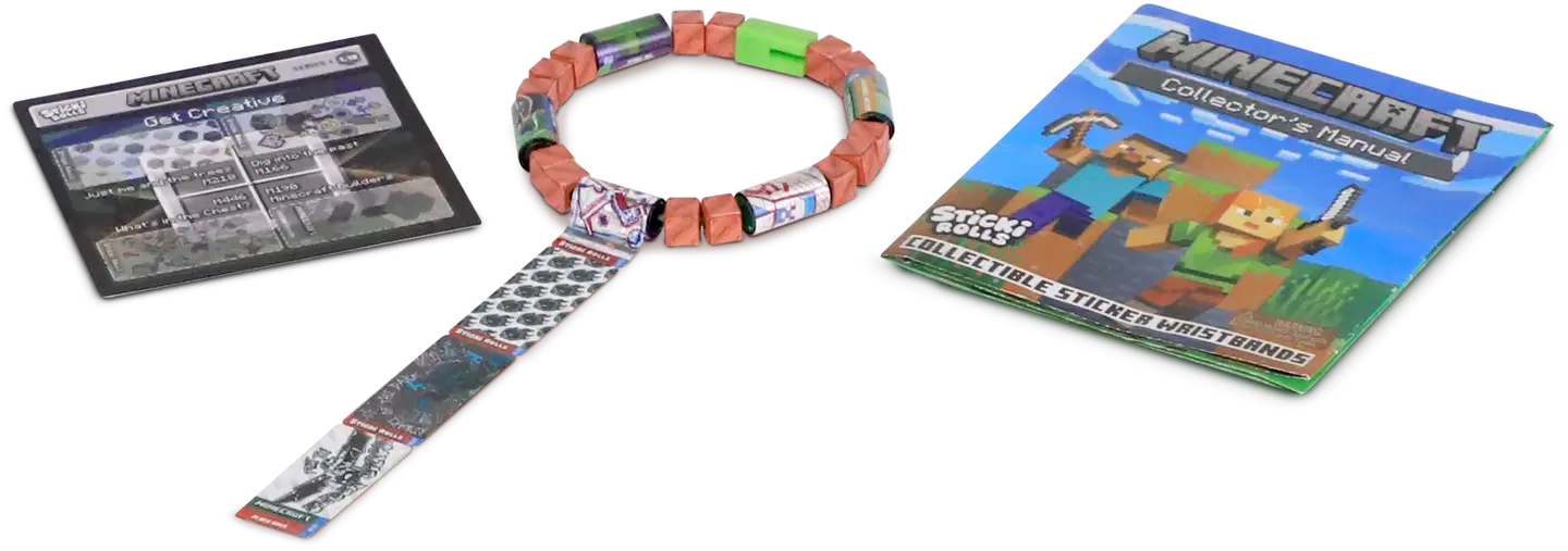 Sticki Rolls Minecraft Tarrarannekoru Yllätyspakkaus 50 tarraa - 11
