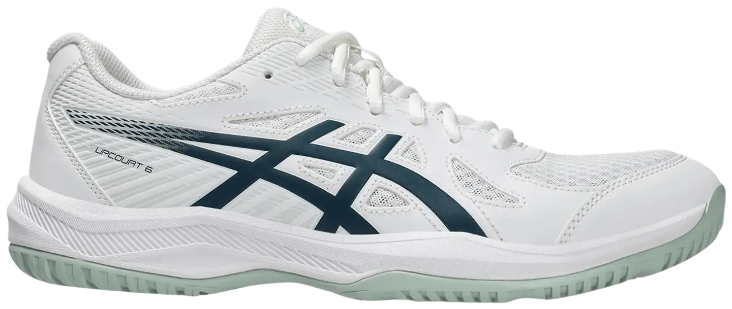 ASICS miesten sisäpelikengät Upcourt 6 - white/tranquil teal - 2