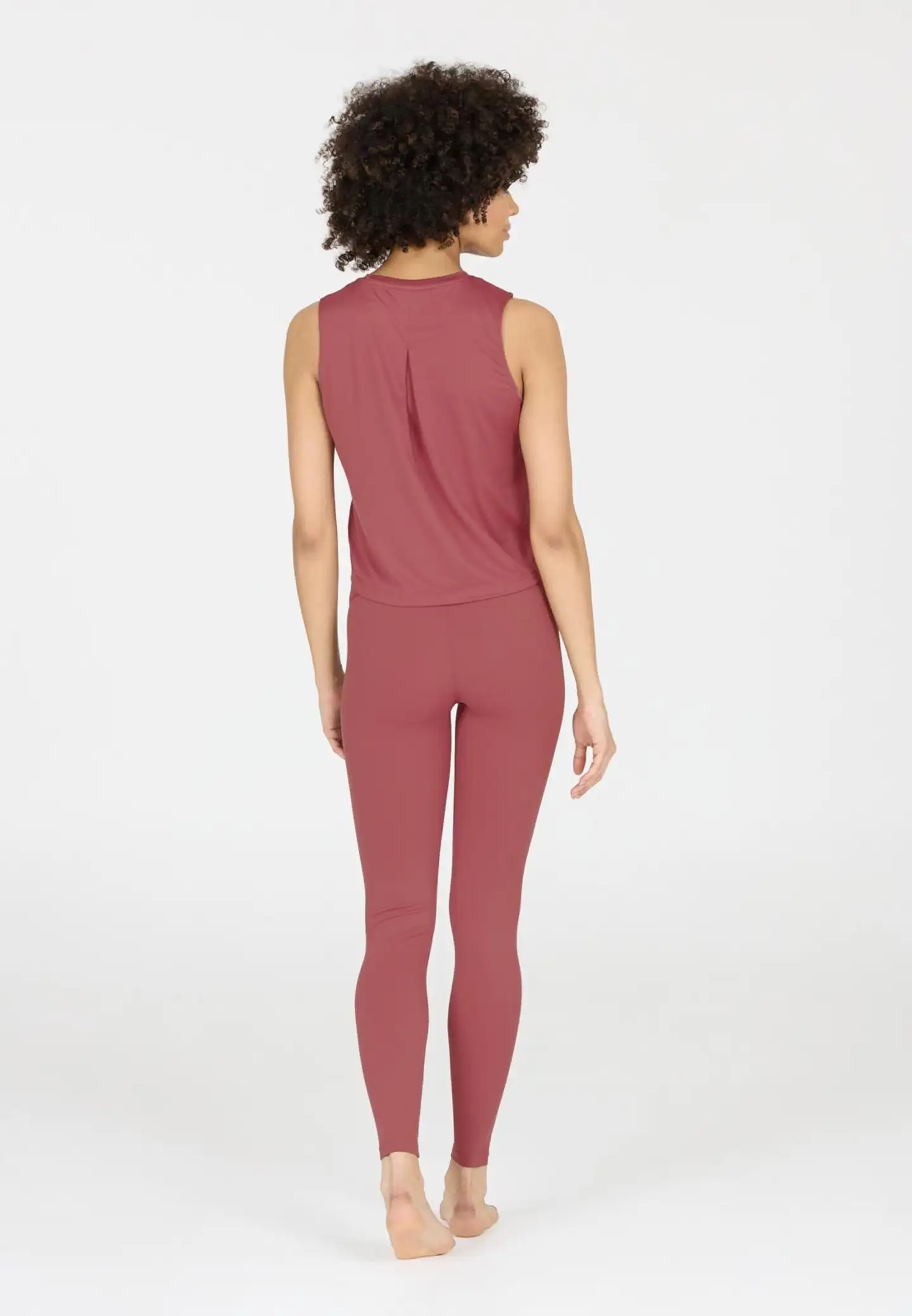 Athlecia naisten Pacy lyhythihainen treenipaita - 4378 Roan Rouge - 7
