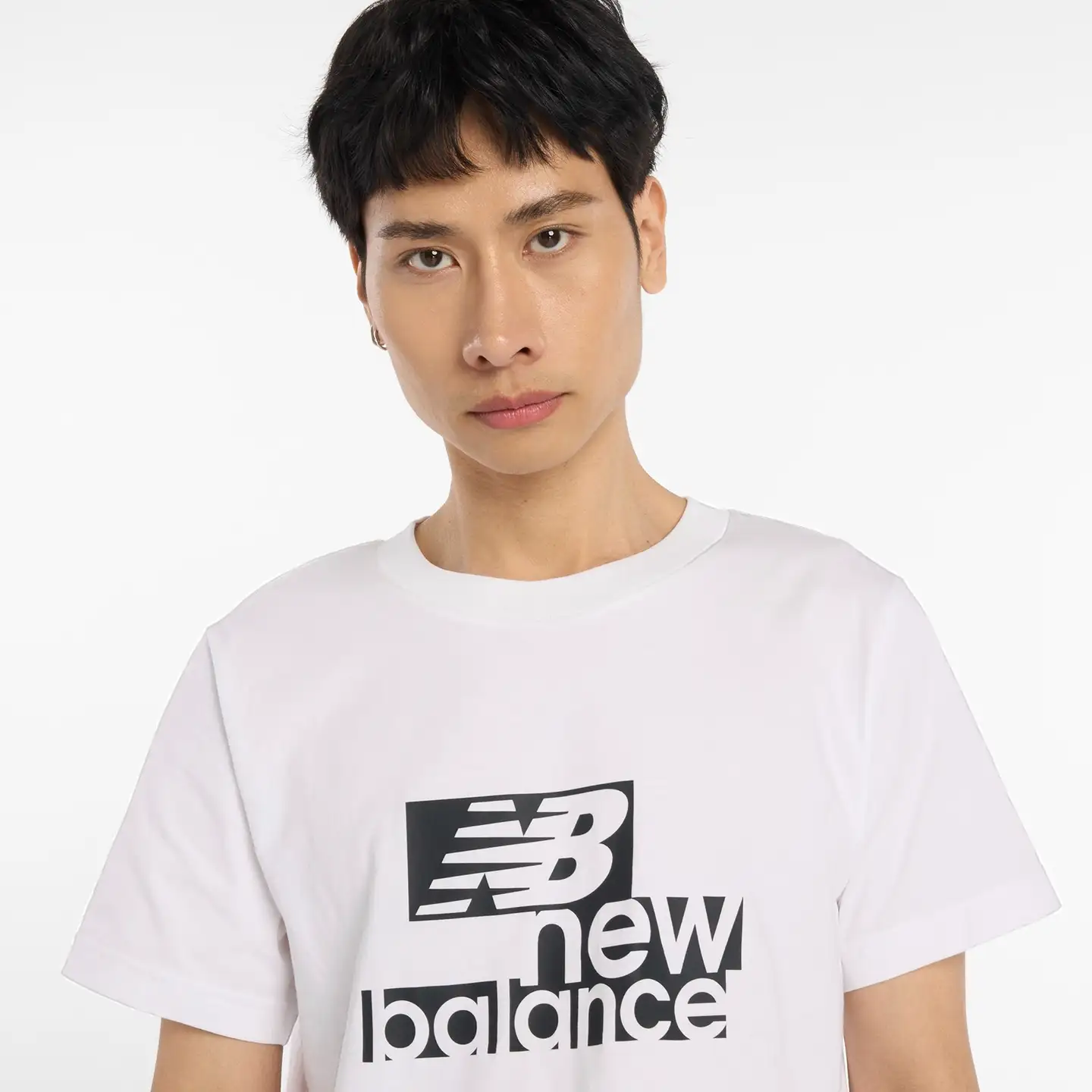 New Balance miesten t-paita MT53801 - WHITE - 4
