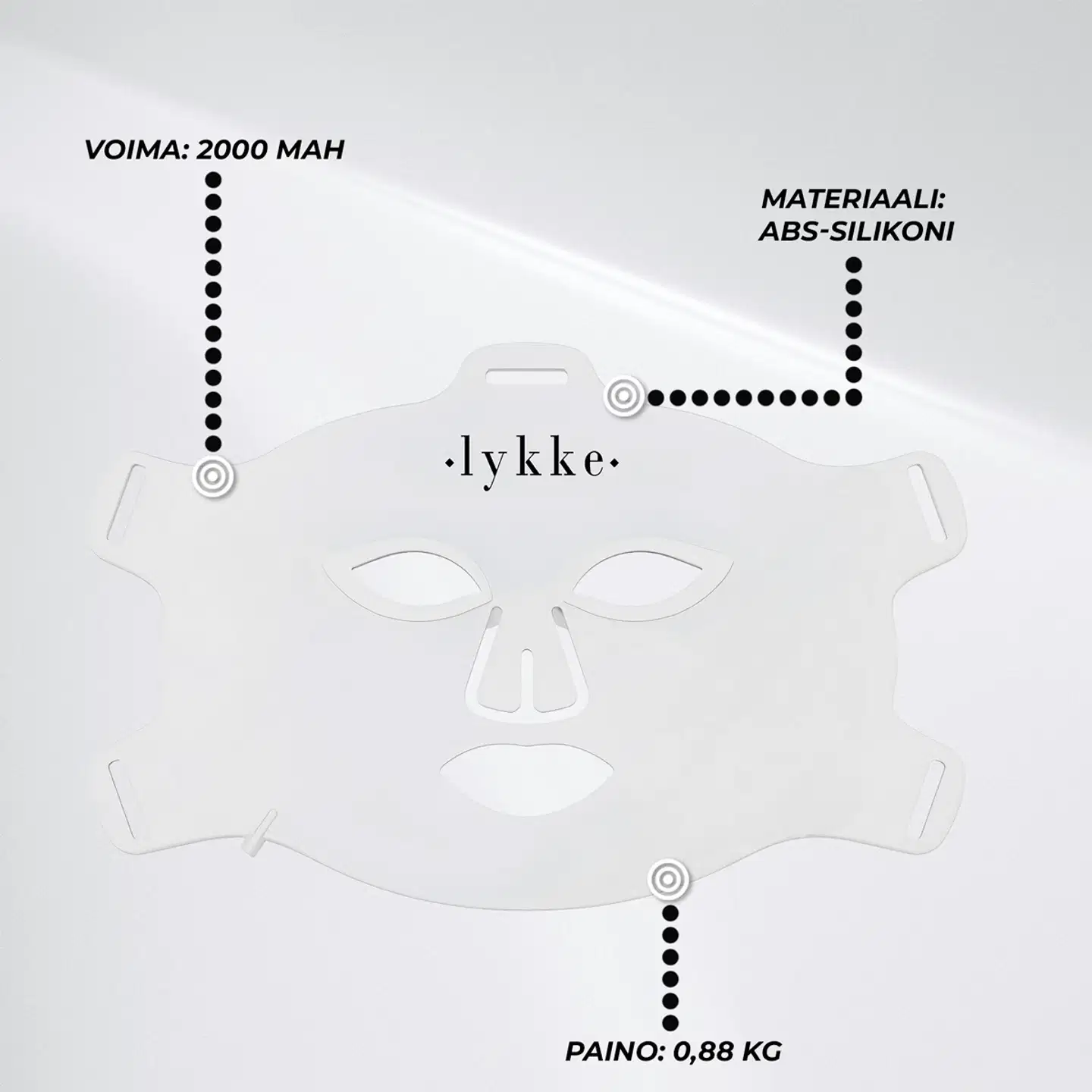 Lykke Punavalolaite Mask LED Pro - 5
