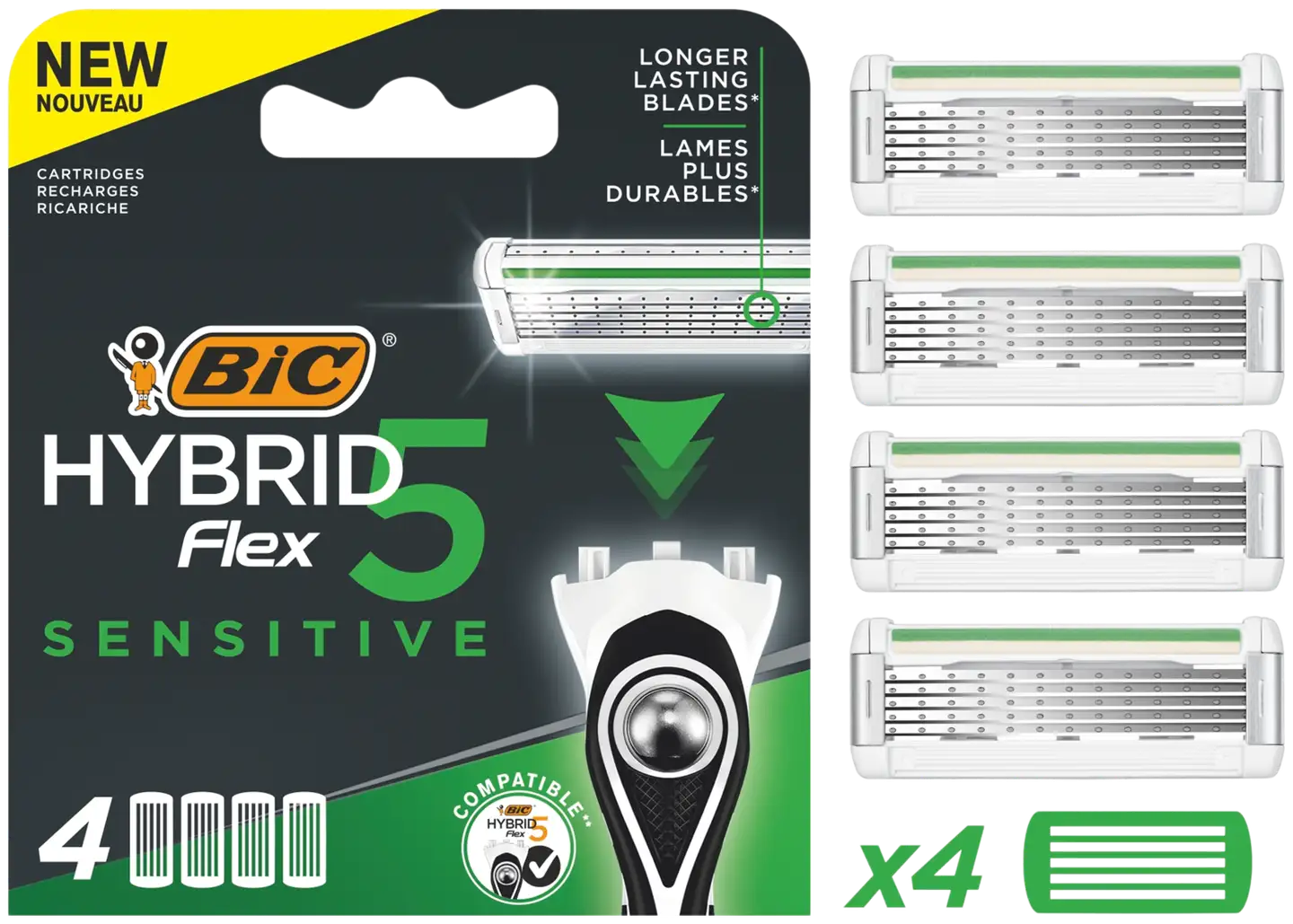 BIC Hybrid 5 Sensitive varaterät