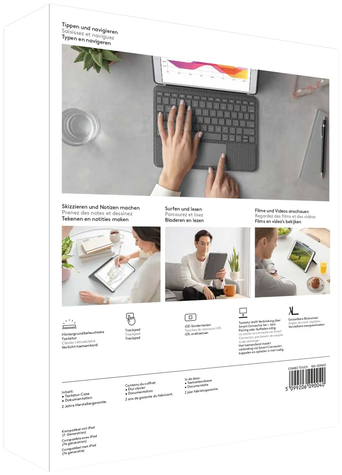 Logitech Combo Touch for iPad (7th generation) - 11