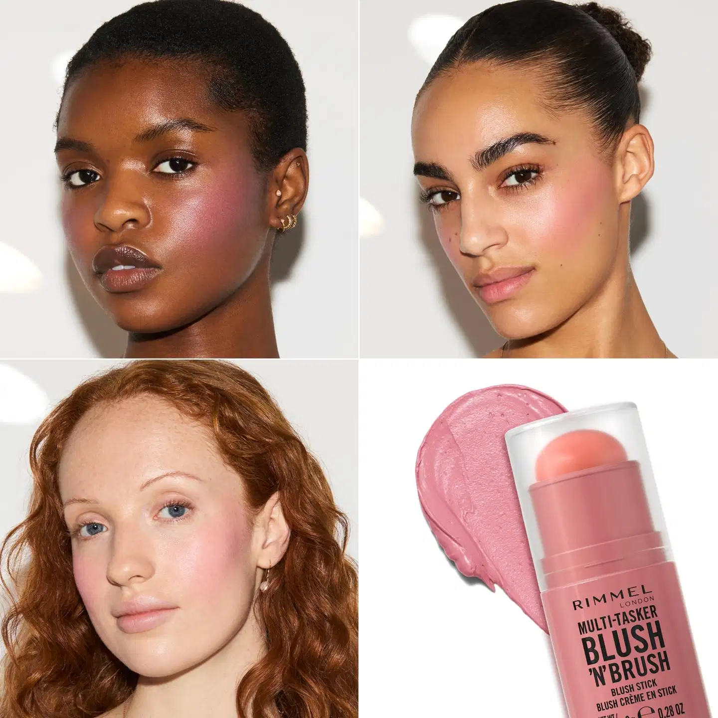 Rimmel Multitasker Blush 'n' Brush 8 g 150 Cherry on Point, poskipuna - Cotton Candy - 3