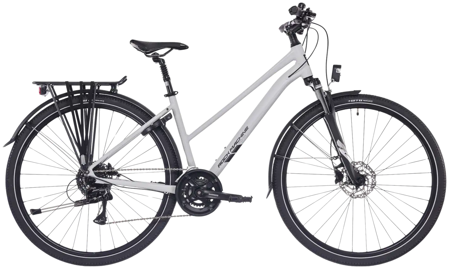 Rock Machine Rokk 40 Easy Entry 28" Hybridipyörä 16 vaihdetta runko M harmaa