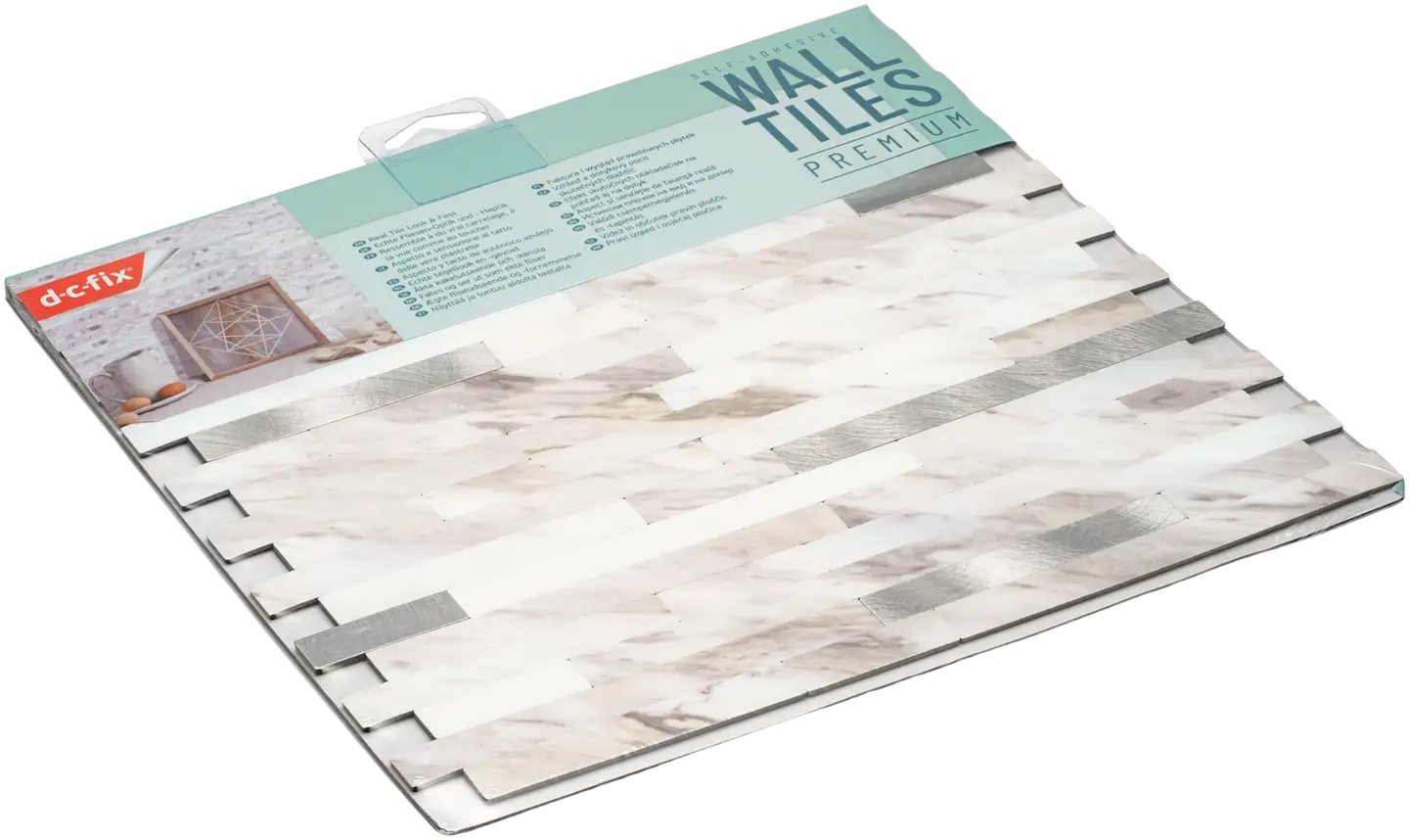 D-C-Fix 270-4006 Premium itseliimautuva seinälaatta. Laatan koko 29,7 cm x 29,2 cm. - 1
