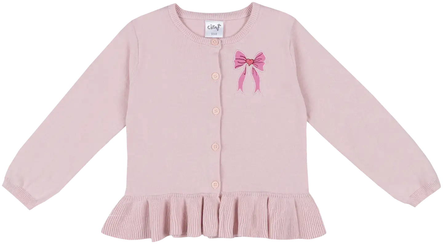 Ciraf lasten neuletakki frilla 25tc260232 - 13-2803tcx pale lilac - 1