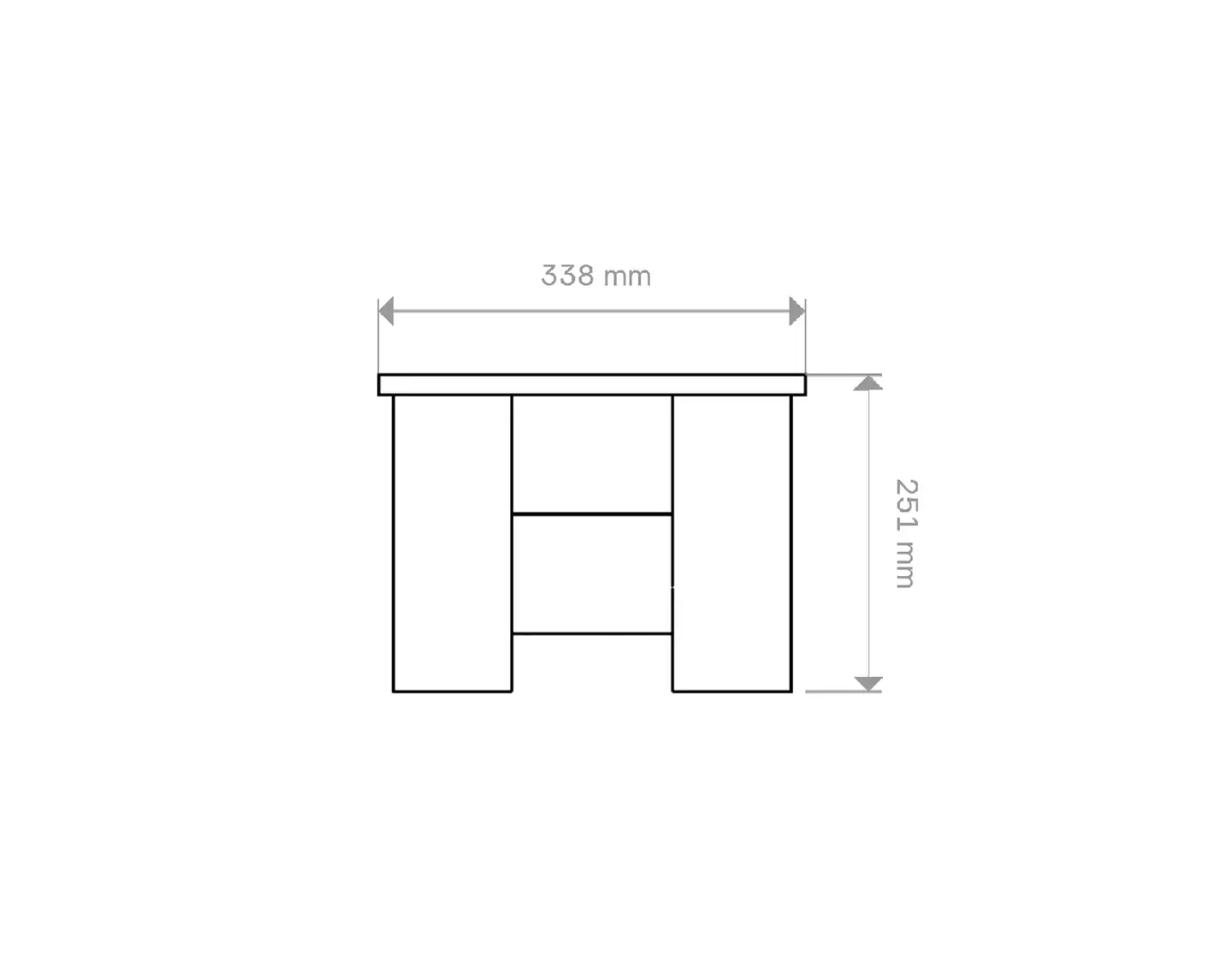 Miljöörakennus kukkalaatikko suorakaide 70x28cm korkeus 25cm - 2