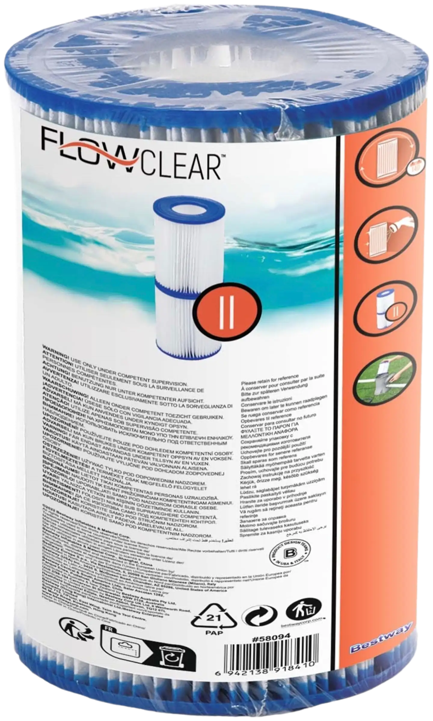 Flowclear Varasuodatin II, 10,6X13,6 Cm - 3