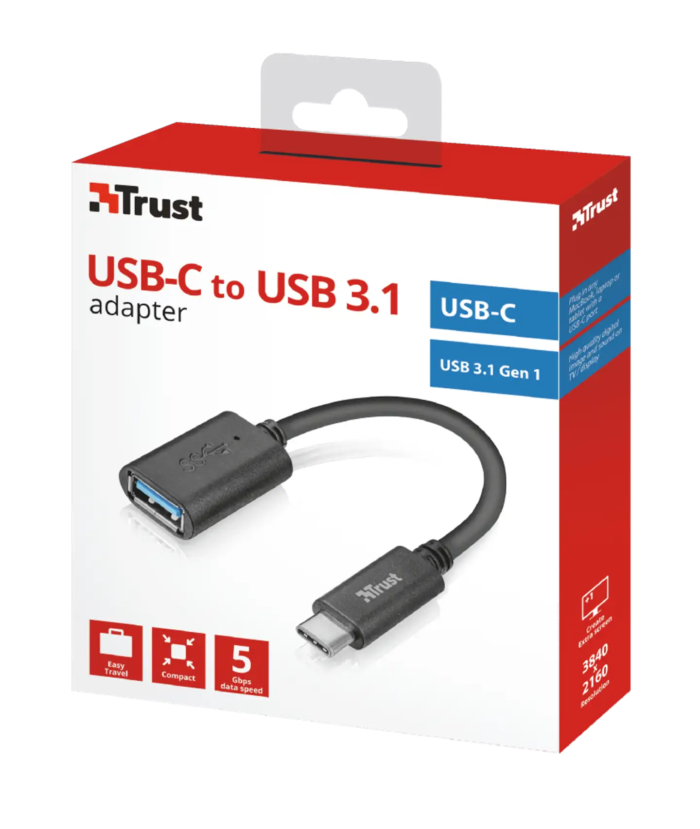 Trust Adapteri USB-C USB3.0 Calyx - 2